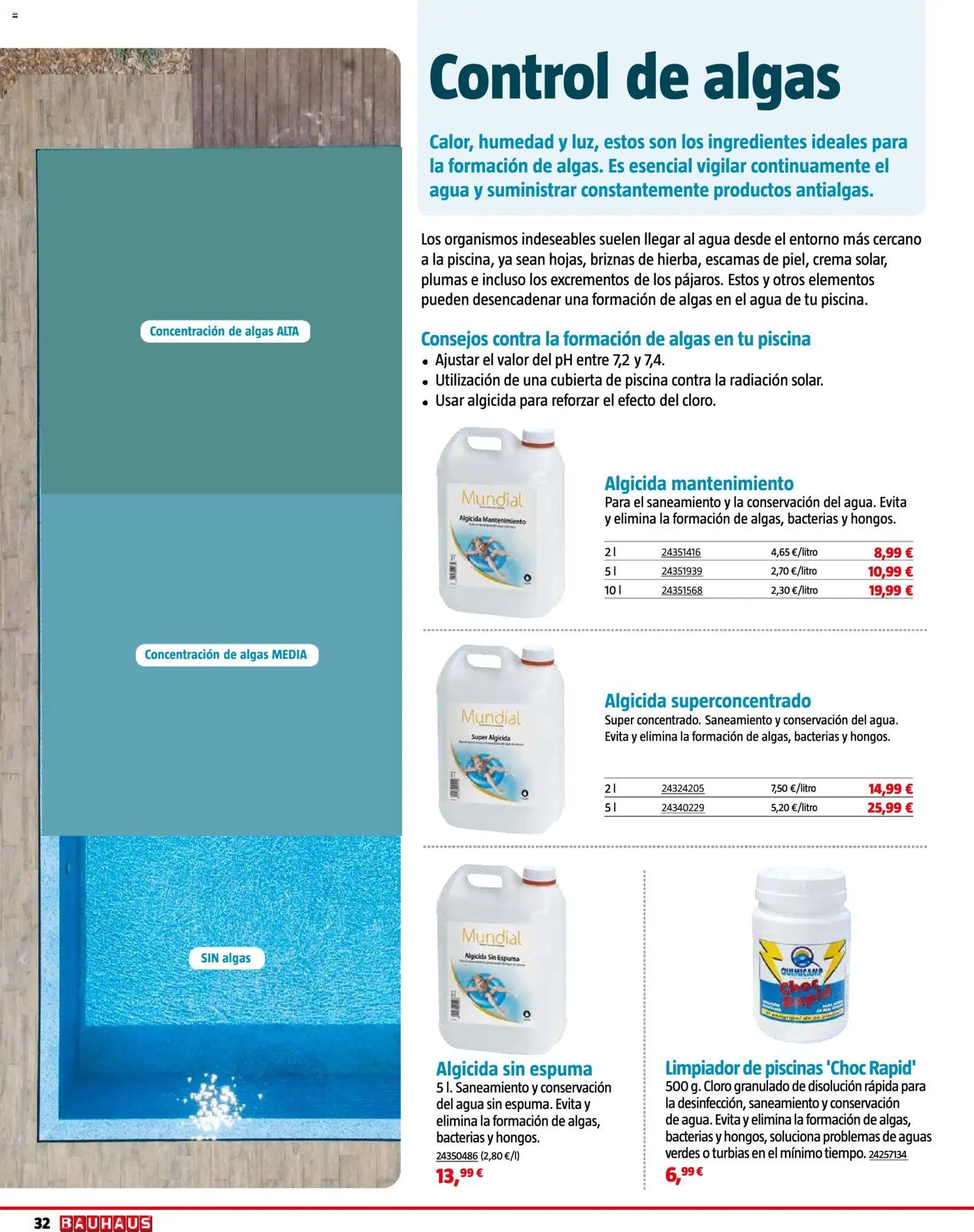 Bauhaus Piscinas 2026 │ válido desde el 01.06.2026 | Página: 32 | Productos: Κρεμάστρα, Crema