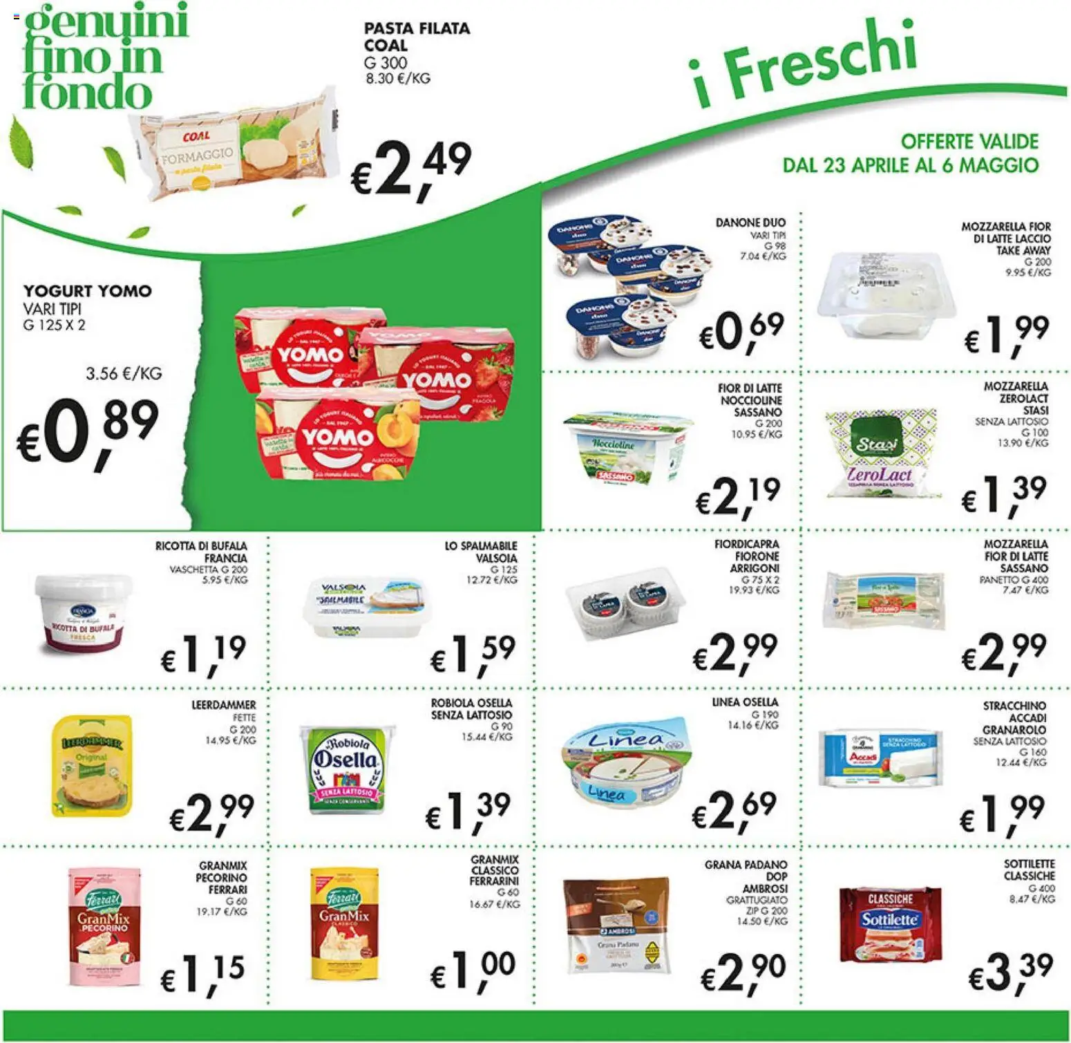 Volantino Coal del 23.04.2026 | Pagina: 14 | Prodotti: Noccioline, Formaggio, Ricotta, Robiola