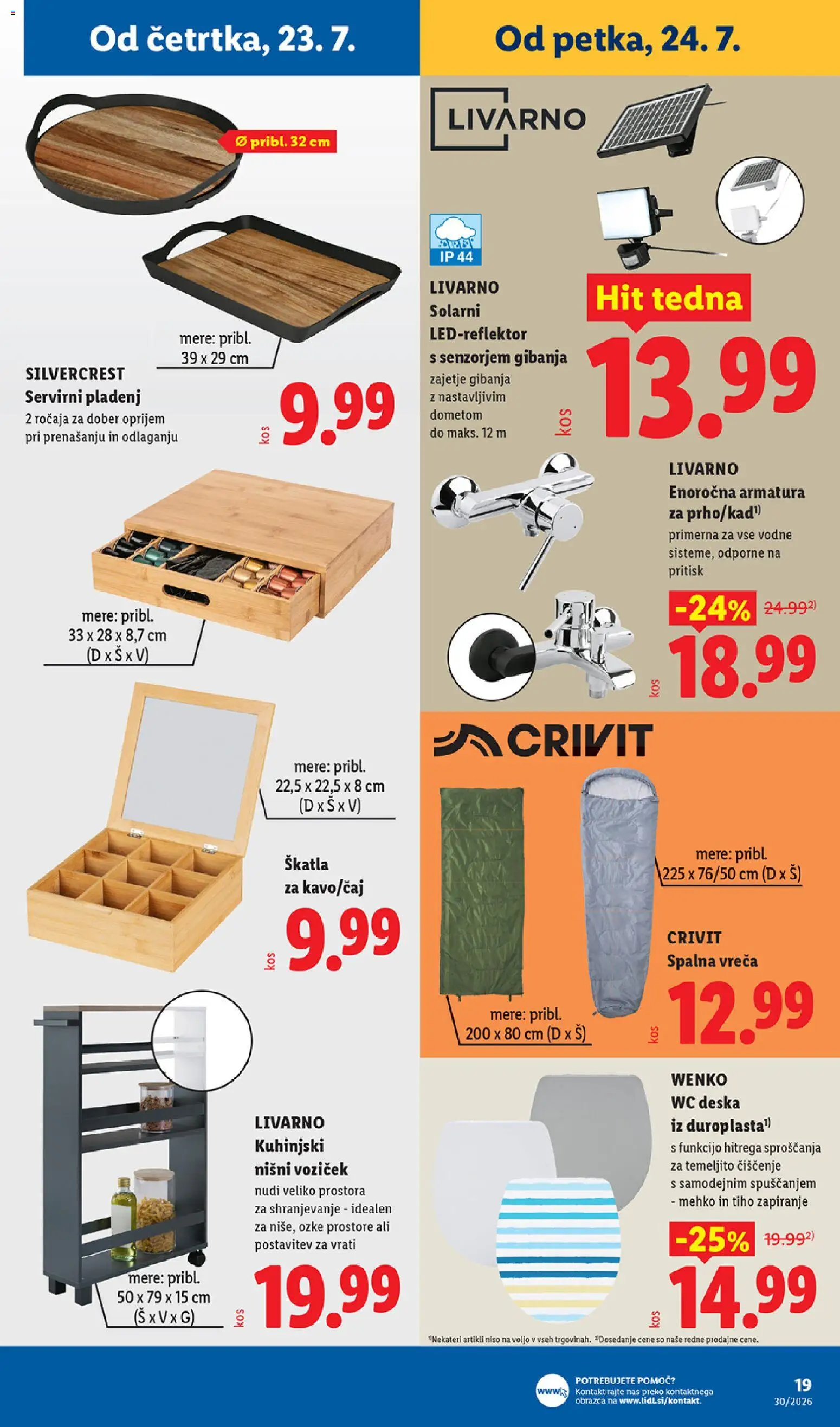 Novi Lidl katalog ponudbe – veljaven od 23.07.2026 | Stran: 39 | Izdelki: Skatla, WC deska, Voziček