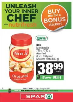 Superspar specials catalogue – valid from 22/07/2026 | Page: 5 | Products: TV, Mayonnaise