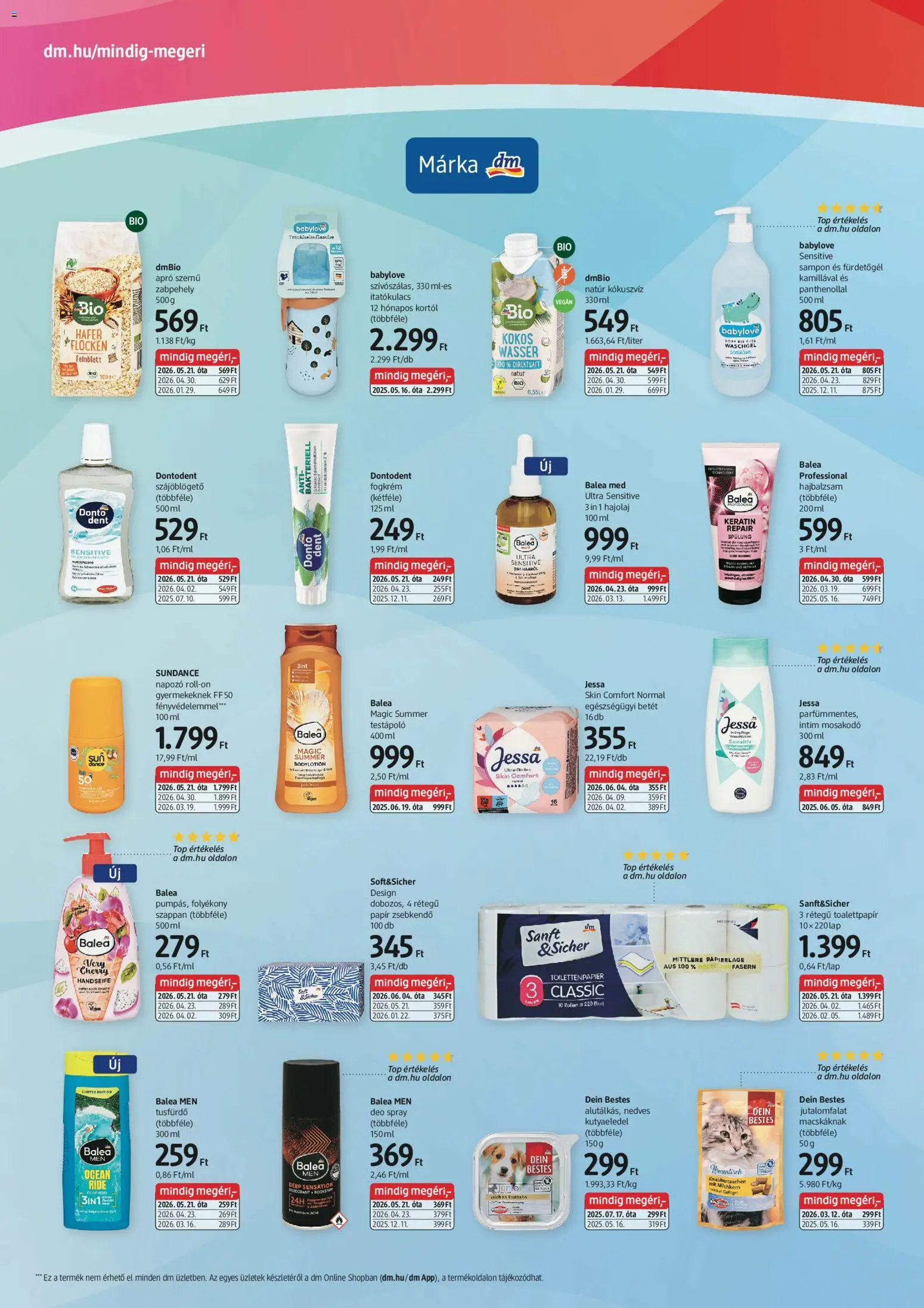 DM Drogerie Markt akciós ujság - amely érvényes a következő dátumtól: 18.06.2026 | Oldal: 2