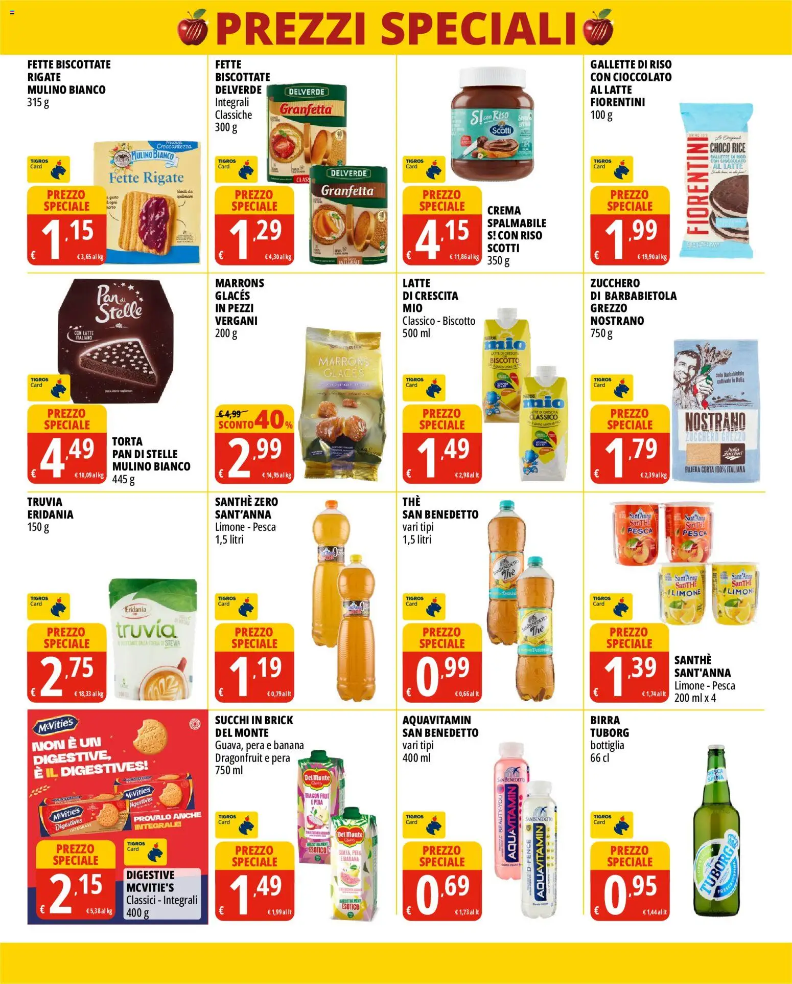 Volantino Tigros del 28/10/2026 | Pagina: 7 | Prodotti: Crema, Limone, Gallette, Bottiglia