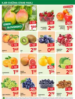 Tuš katalog akcije – veljaven od 16.09.2026 | Stran: 4 | Izdelki: Jabolka, Pomarance, Kivi, Grenivka