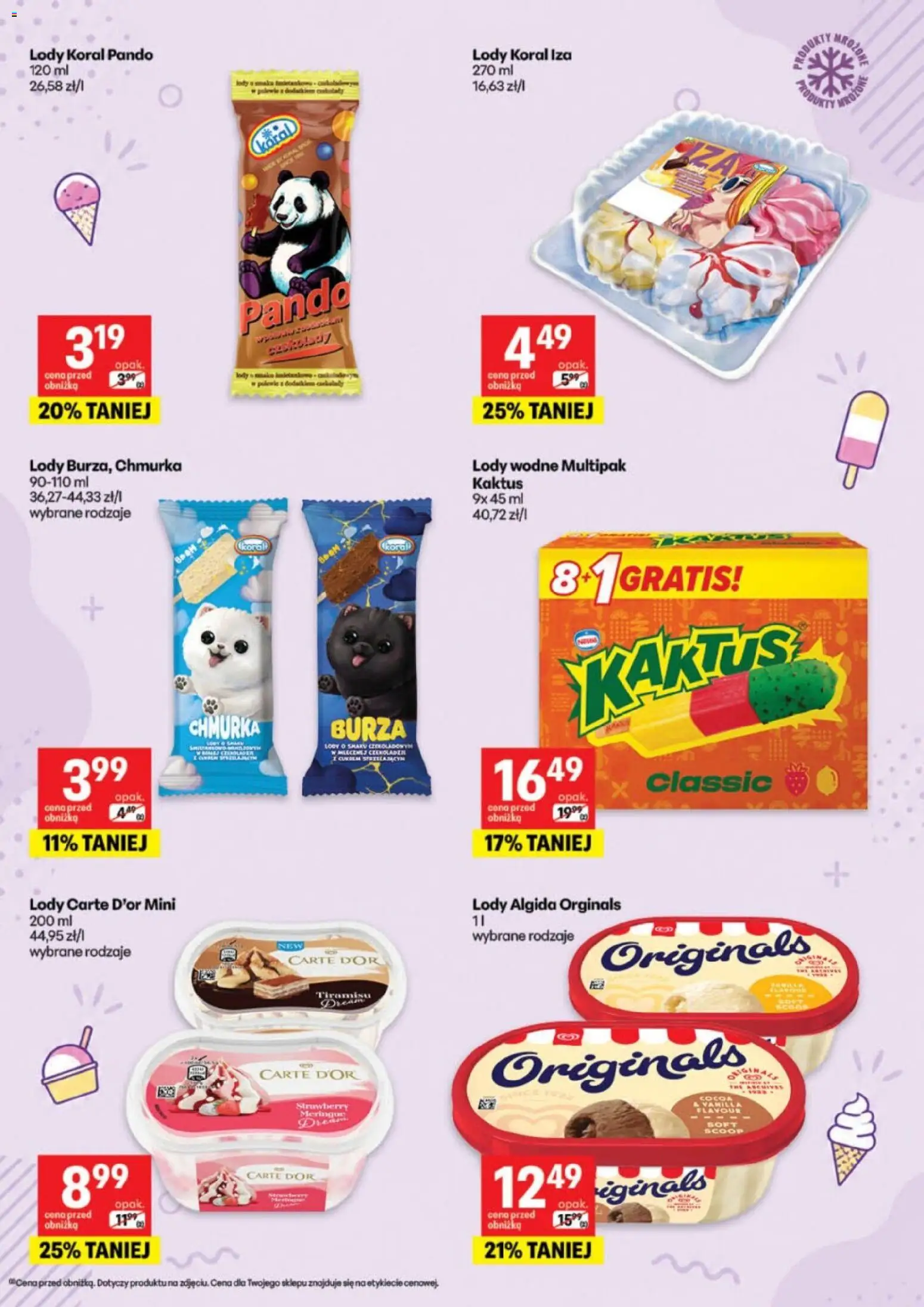 Delikatesy Centrum gazetka - Katalog Aranż od 30.06.2026 | Strona: 16 | Produkty: Tiramisu, Lody koral, Lody