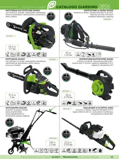 Anteprima del volantino La Prealpina volantino Macchine da Giardino valido a partire dal 08.06.2026 | Pagina: 4 | Prodotti: Zaino, Tagliasiepi, Motosega, Trituratore