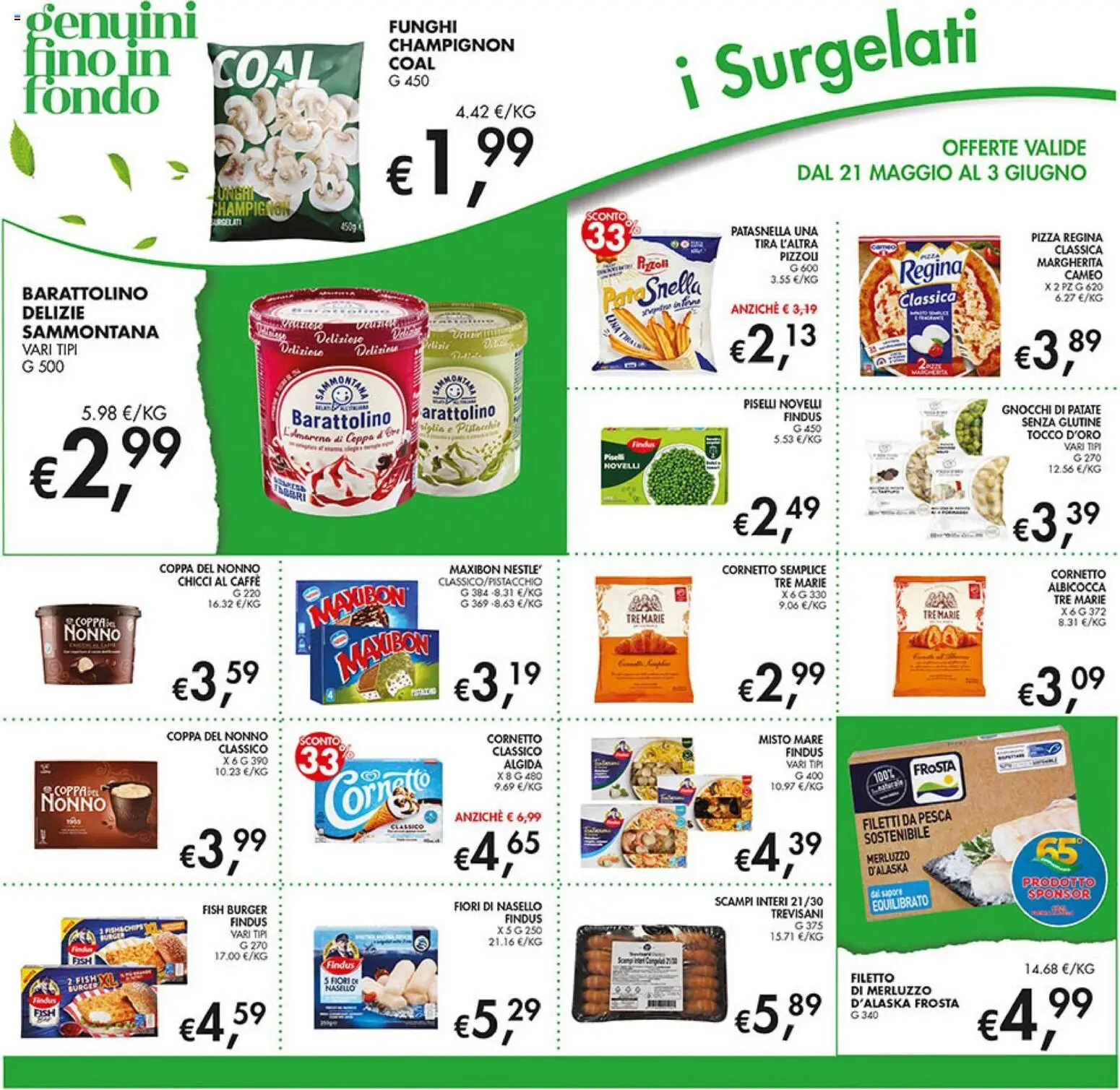 Volantino Coal del 21.05.2026 | Pagina: 14 | Prodotti: Caffè, Merluzzo, Pesca, Funghi