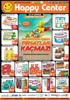22 Temmuz 2026 tarihinden itibaren geçerli olan Happy Center kataloğu önizlemesi