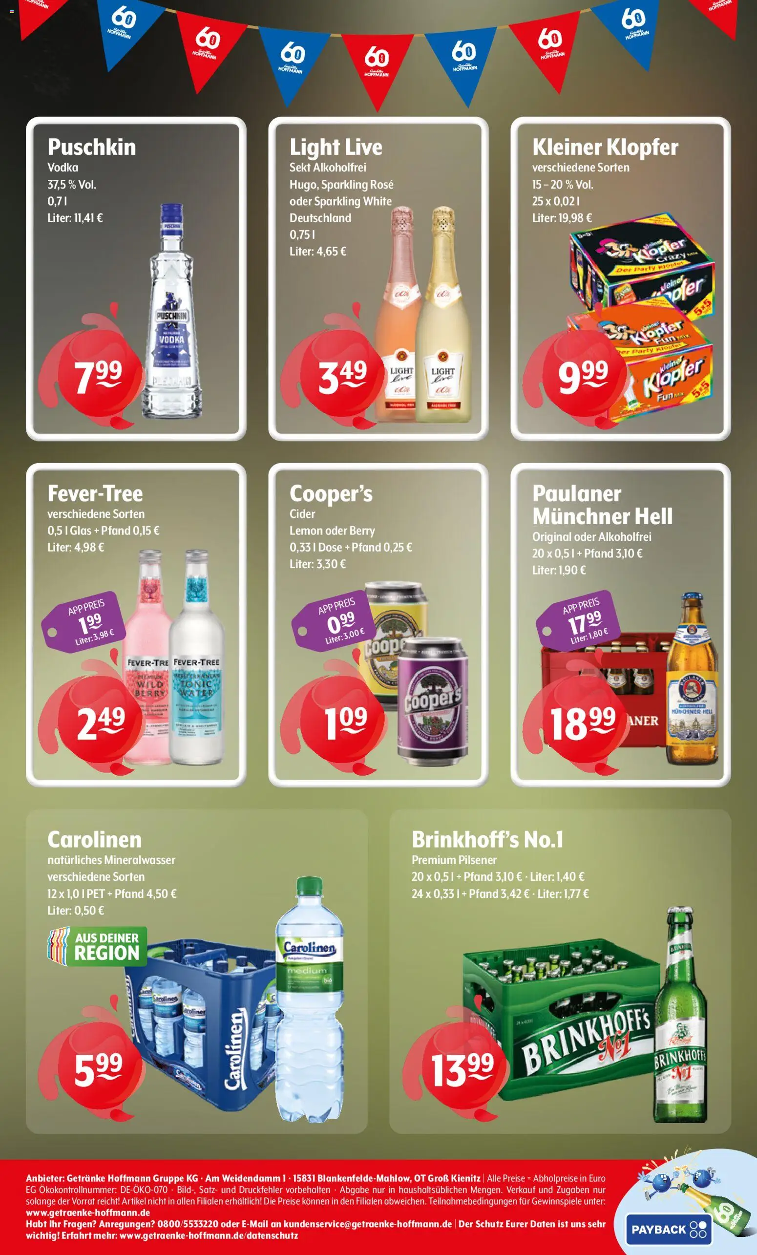 Getränke Hoffmann - Nordrhein - Westfalen – gültig ab 11.05.2026 | Seite: 8 | Produkte: Sekt, Mineralwasser, Vodka, Paulaner