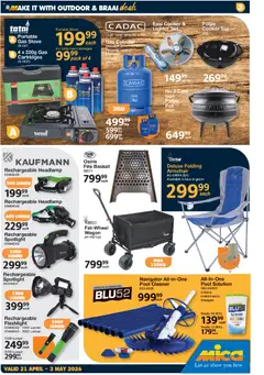 MICA specials catalogue – valid from 21.04.2026 | Page: 3 | Products: Iron, Cooker, Basket, Gas stove