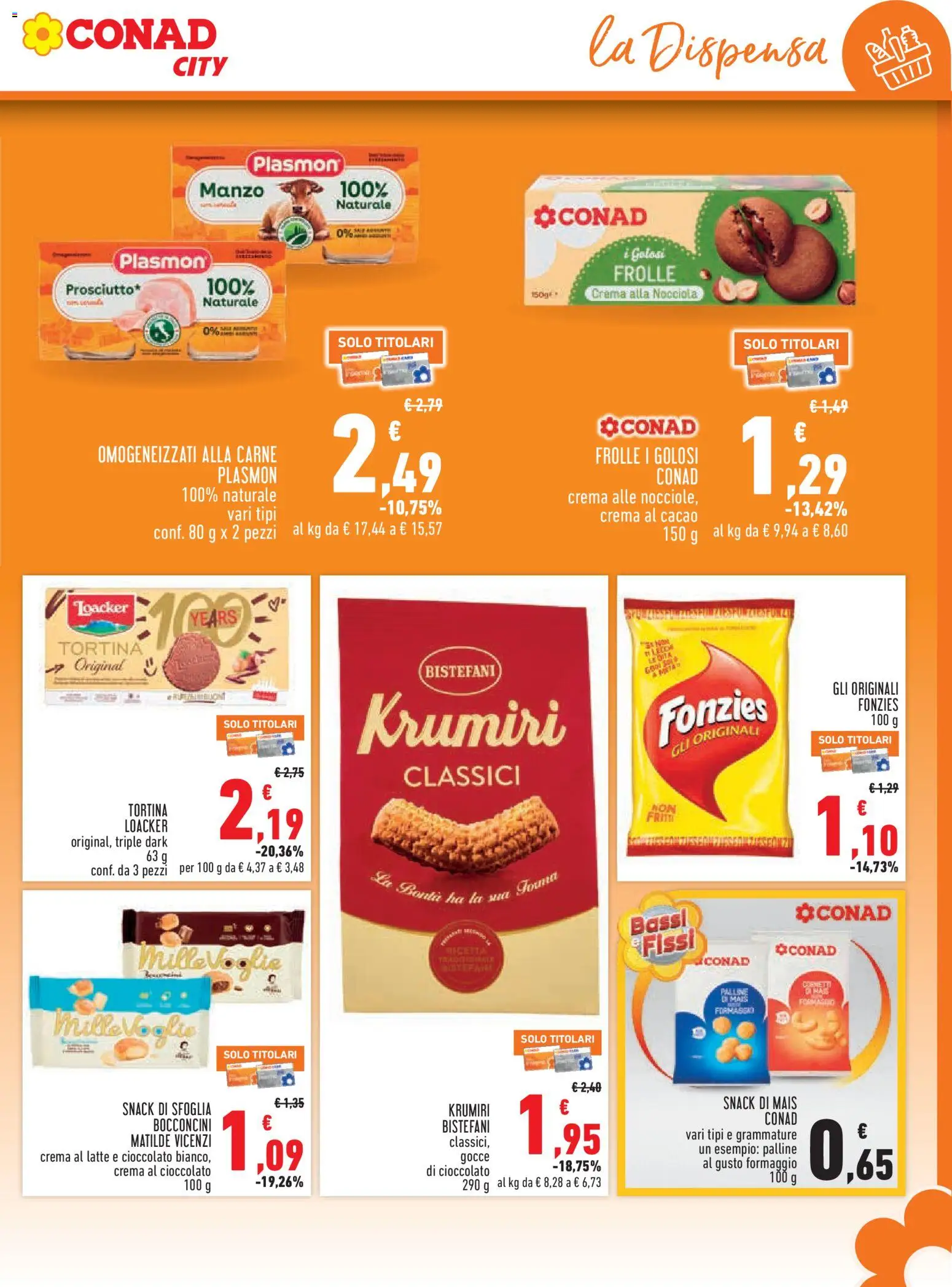 Volantino Conad del 27/08/2026 | Pagina: 11 | Prodotti: Crema, Manzo, Carne, Crema al cioccolato