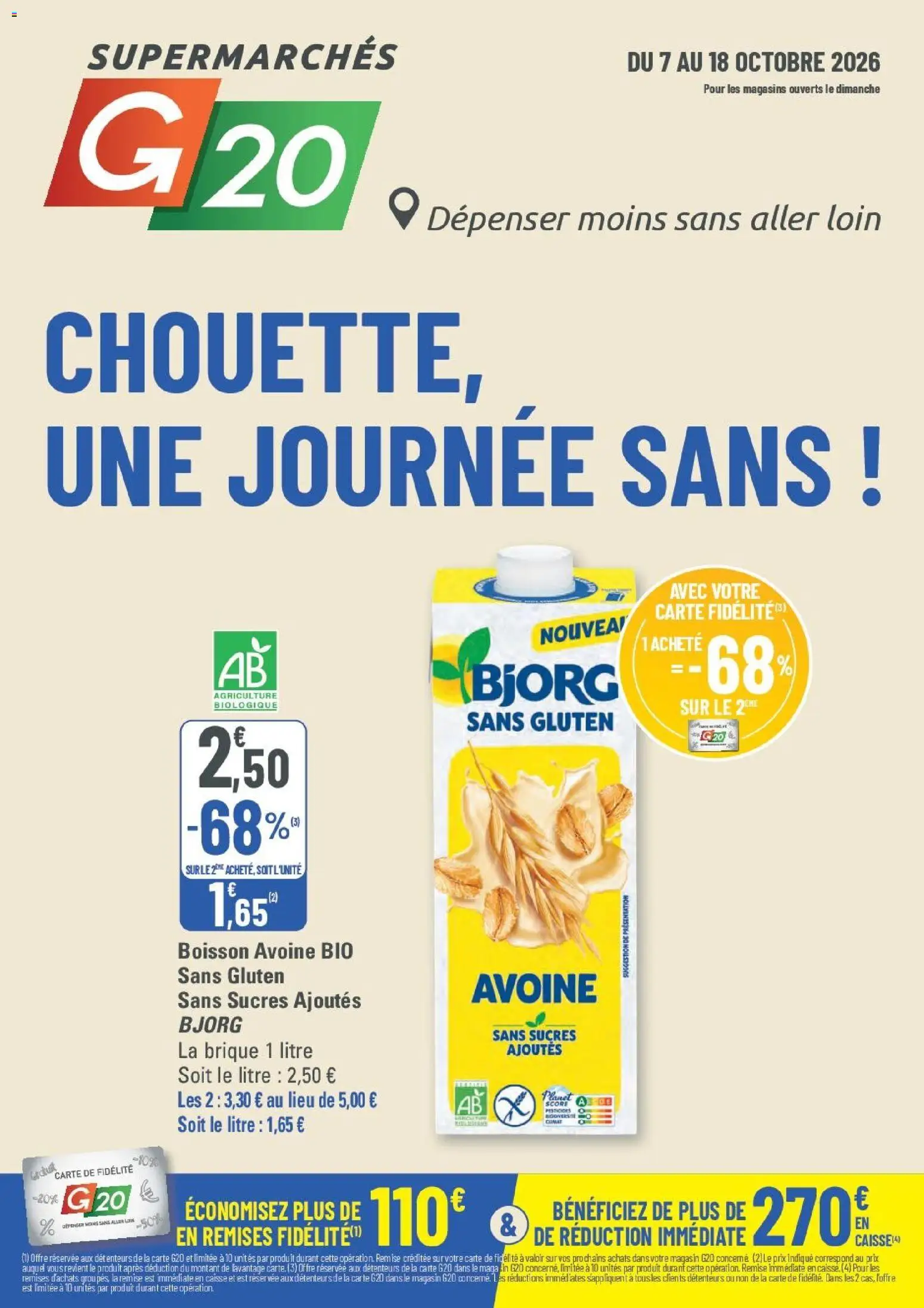 {H1} | Page: 1 | Produits: Boisson, Brique, Bjorg