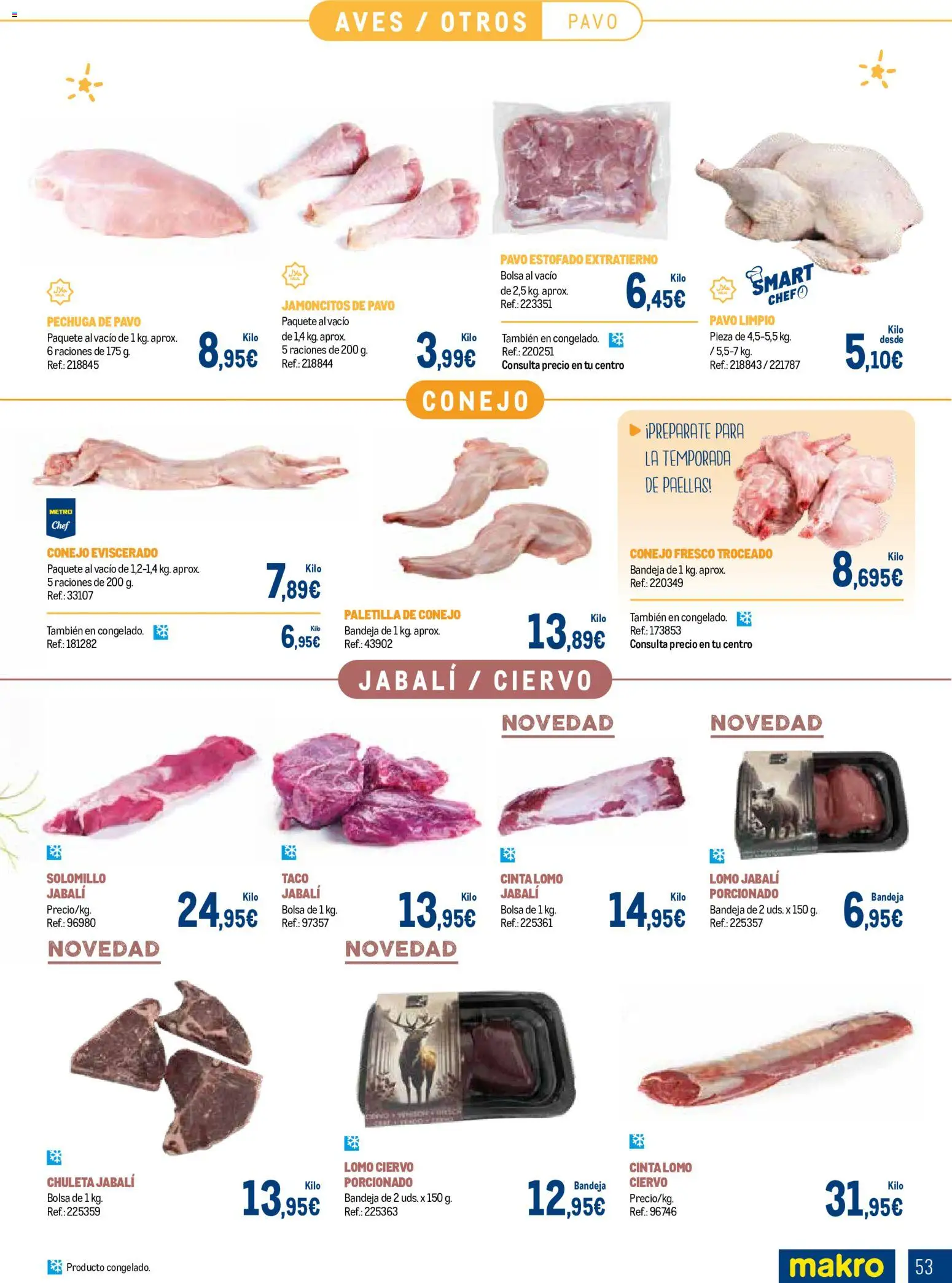 Makro Expertos en carnes │ válido desde el 07/09/2026 | Página: 53 | Productos: Lomo, Bolsa, Conejo, Bandeja