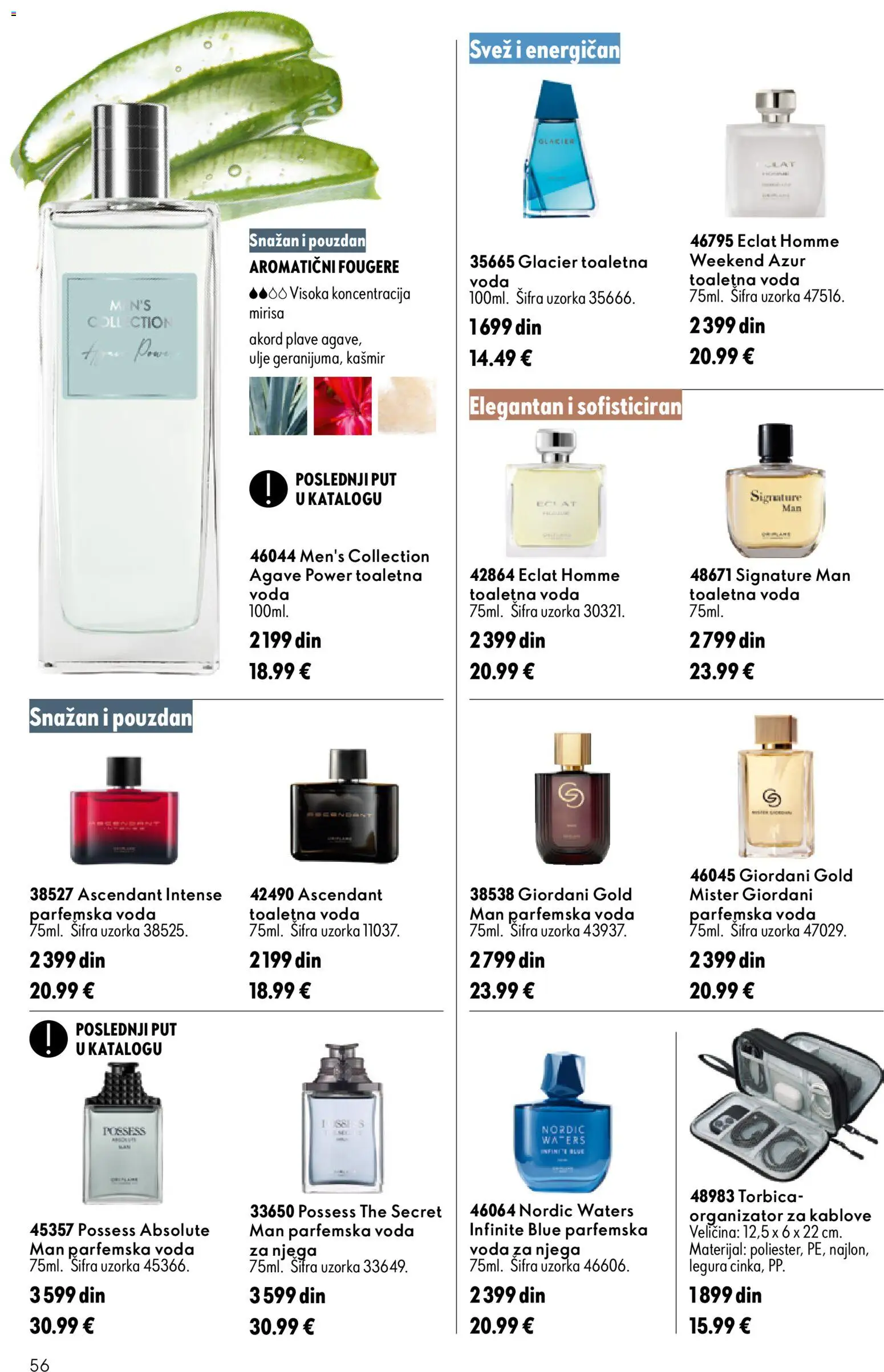 Oriflame katalog - važi od 16.09.2026 | Strana: 56 | Proizvode: Toaletna voda, Voda, Ulje