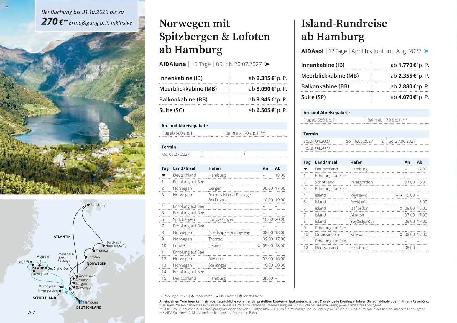 Aida Prospekt 	 | 01.10.2026 | Wie erhält man einen begrenzten Rabatt? | Deutschland