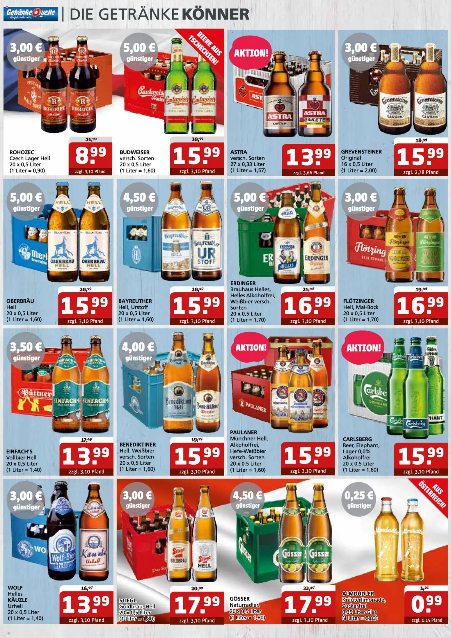 Getränke Quelle Prospekt 	 – gültig ab 02.03.2026 | Seite: 2 | Produkte: Erdinger, Weißbier, Astra, Paulaner