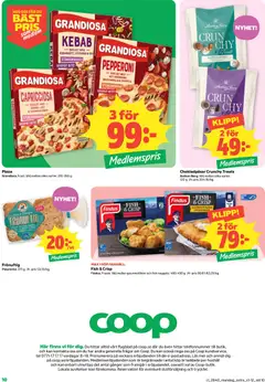 Coop erbjudanden - Förhandsvisning av reklamblad från butik Coop aktuell från 28/09/2026 | Sida: 8 | Produkter: Mozzarella, Ost, Champinjoner, Omega