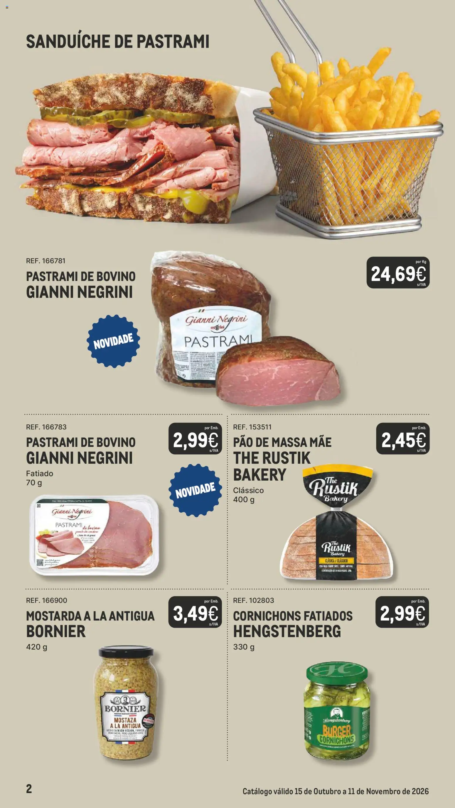 Makro Especial Tendências │ válido de 15/10/2026 | Página: 2 | Produtos: Sanduíche, Mostarda, Pão, Massa