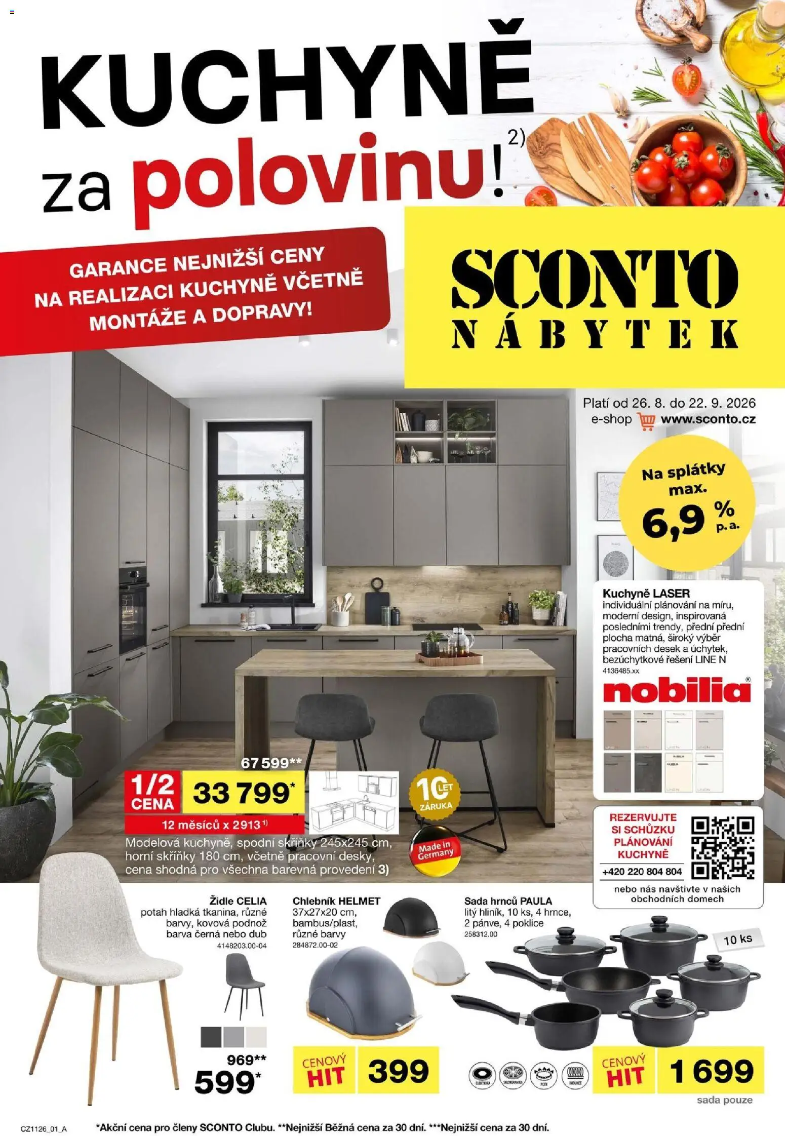 Sconto nábytek leták od 26.08.2026 | Strana: 1