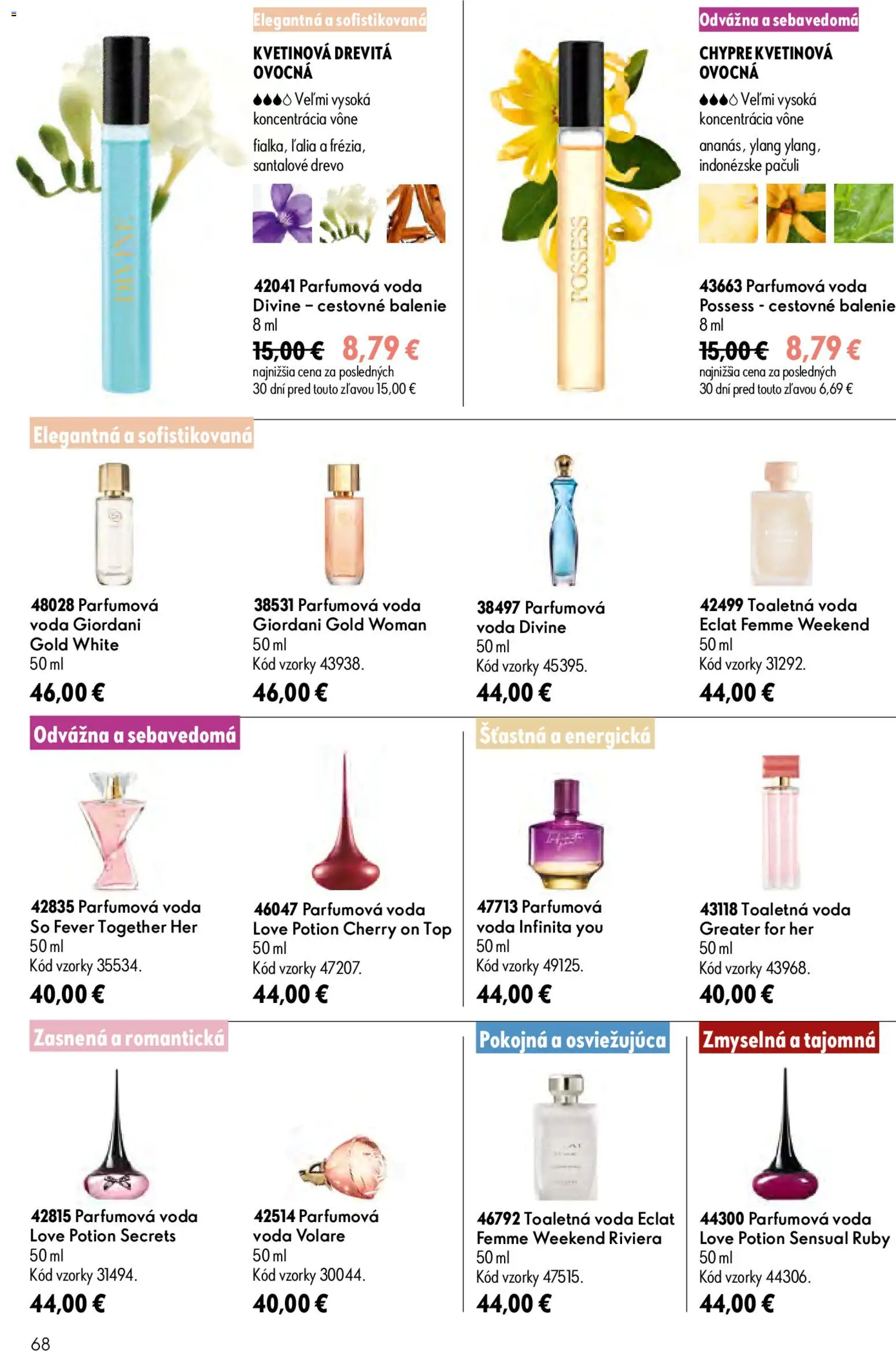 Nové Oriflame akcie – leták je platný od 29.07.2026 | Strana: 68 | Produkty: Toaletná voda, Voda