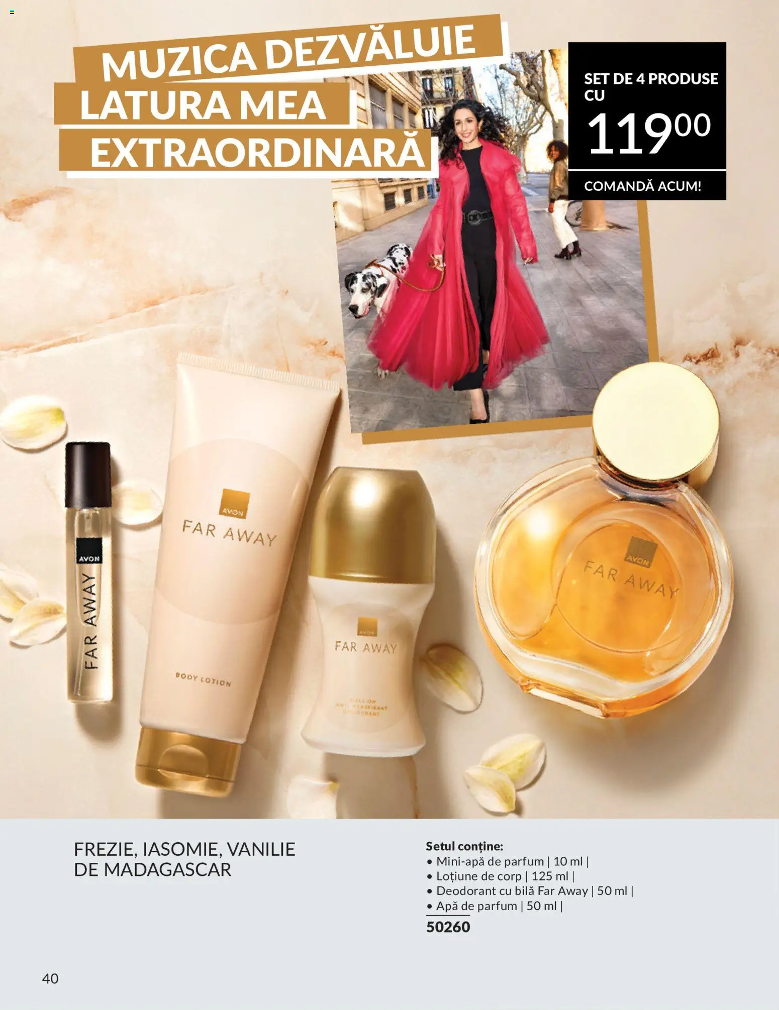 Noul catalog Avon – valabil de la 09.07.2026 | Pagină: 40 | Produse: Apă de parfum, Body, Parfum, Apă