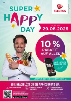 Selgros Super Happy Day ab 29.08.2026 gültig