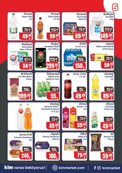20 Temmuz 2026 tarihinden itibaren geçerli olan Kim Market kataloğu önizlemesi | Sayfa: 5 | Ürünler: Kahve, Sirke, Üzüm, Toz şeker