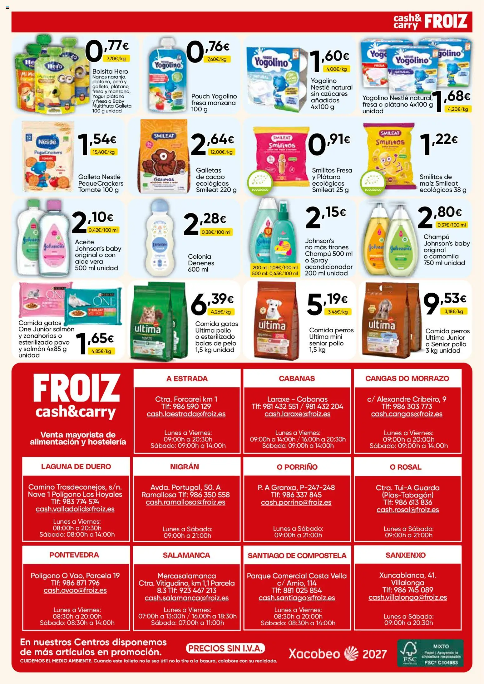 Froiz - Folleto Cash │ válido desde el 15/10/2026 | Página: 16 | Productos: Acondicionador, Tomate, Manzana, Zanahorias