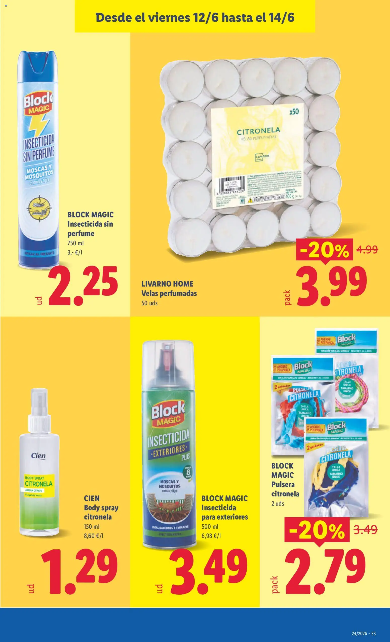Lidl folleto │ válido desde el 08.06.2026 | Página: 53 | Productos: Fragancia, Pulsera citronela, Body, Βραχιόλι