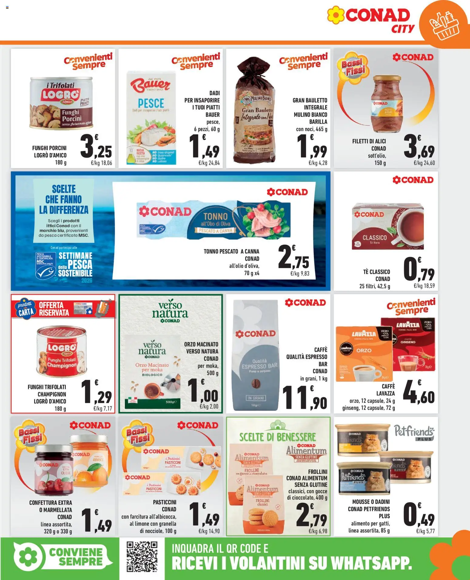 Volantino Conad del 09/10/2026 | Pagina: 5 | Prodotti: Arance, Nocciole, Piatto, Lavazza