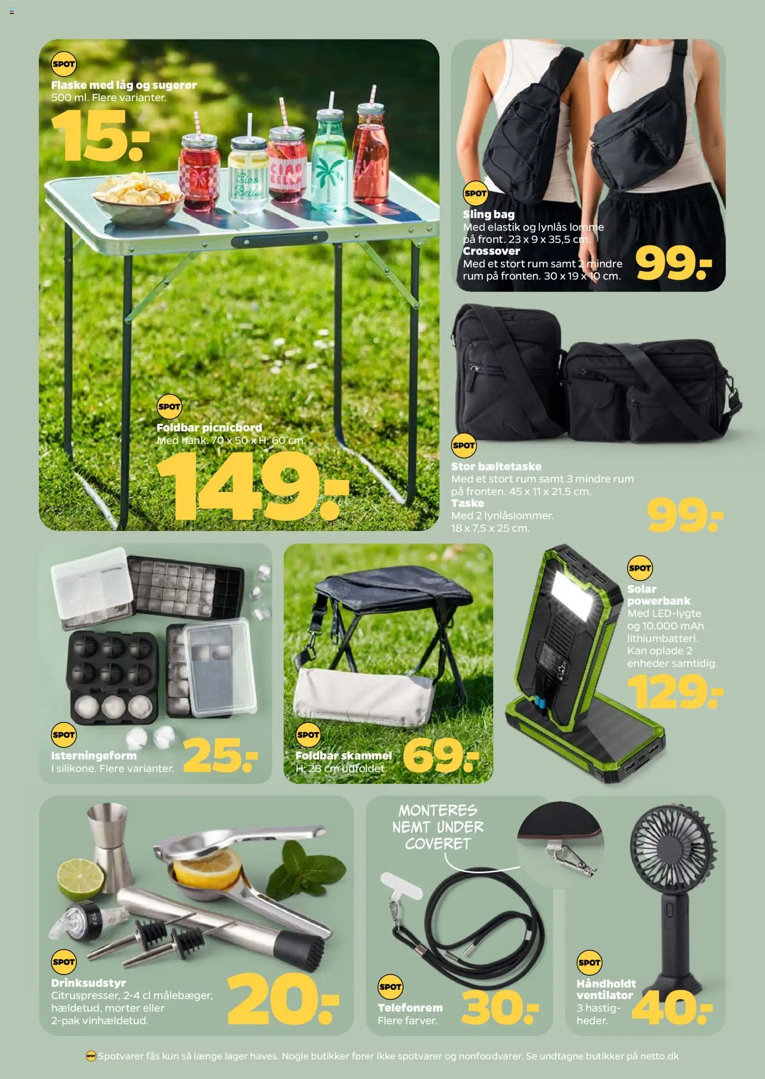 Netto tilbudsavis – gyldig fra 20.06.2026 | Side: 29 | Produkter: Skammel, Powerbank, Taske, Ventilator