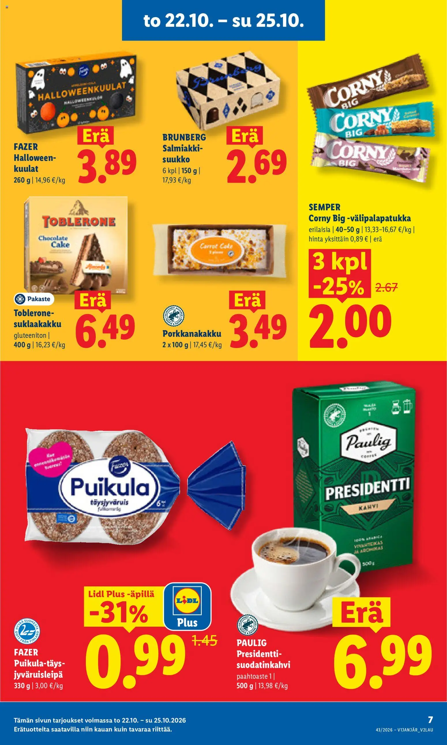 Lidl tarjoukset – voimassa 22/10/2026 alkaen | Sivu: 7