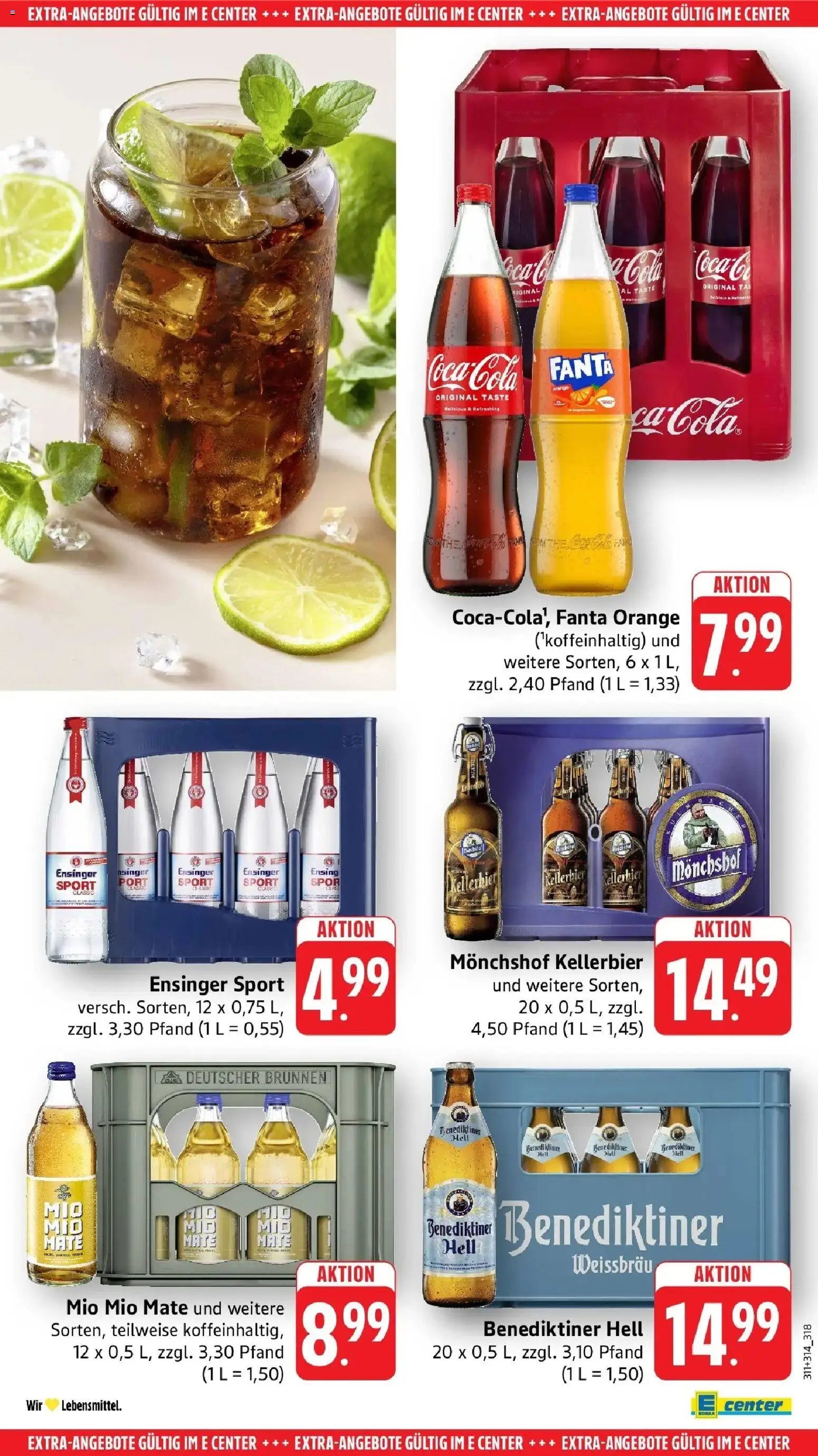 Edeka Prospekt Ulm-Lehr – gültig ab 01.06.2026 | Seite: 47 | Produkte: Monchshof, Fanta, Mio mio mate, Benediktiner hell