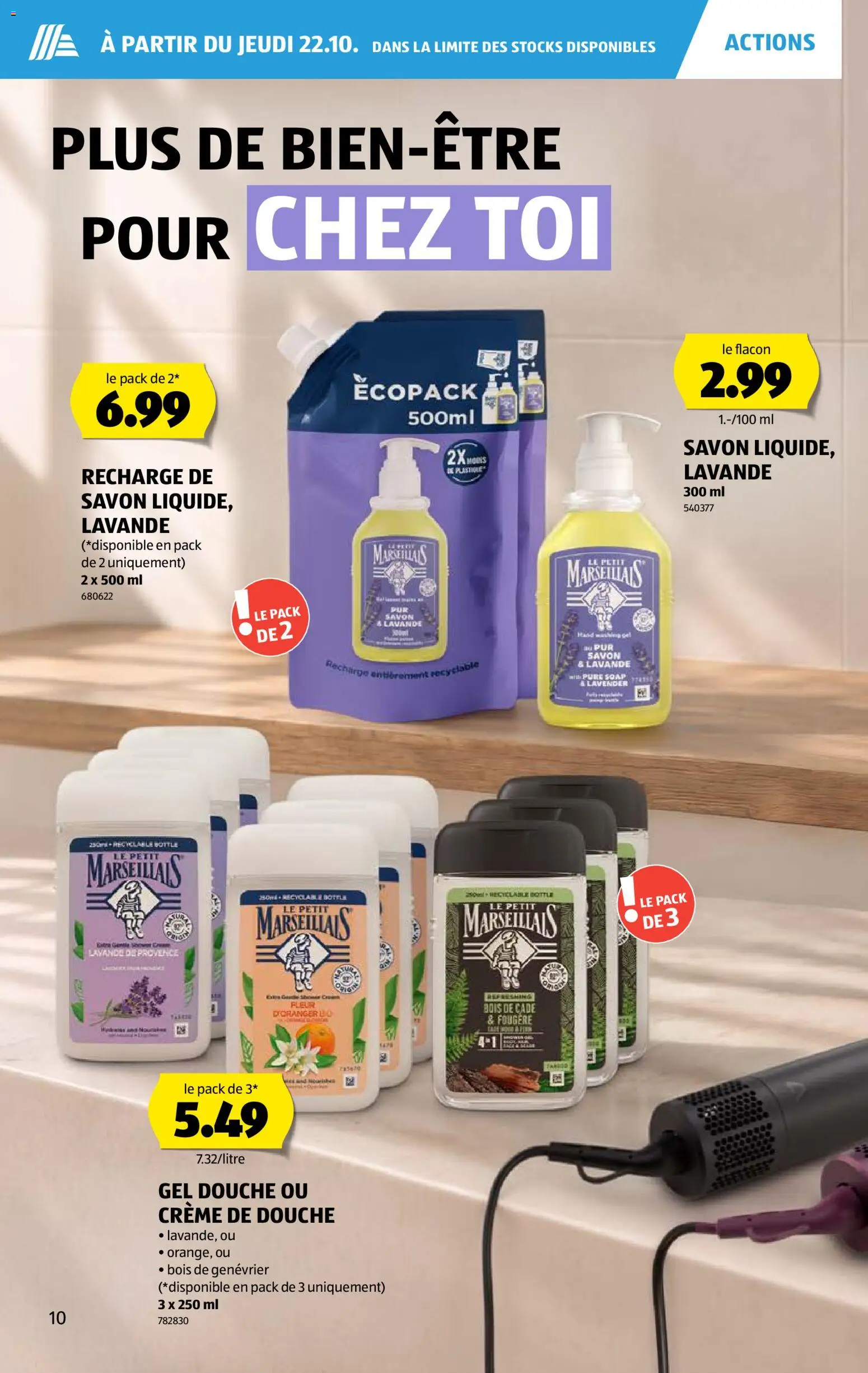 Aldi aktionen FR – gültig ab 22.10.2026 | Seite: 10 | Produkte: Shower Gel, Creme