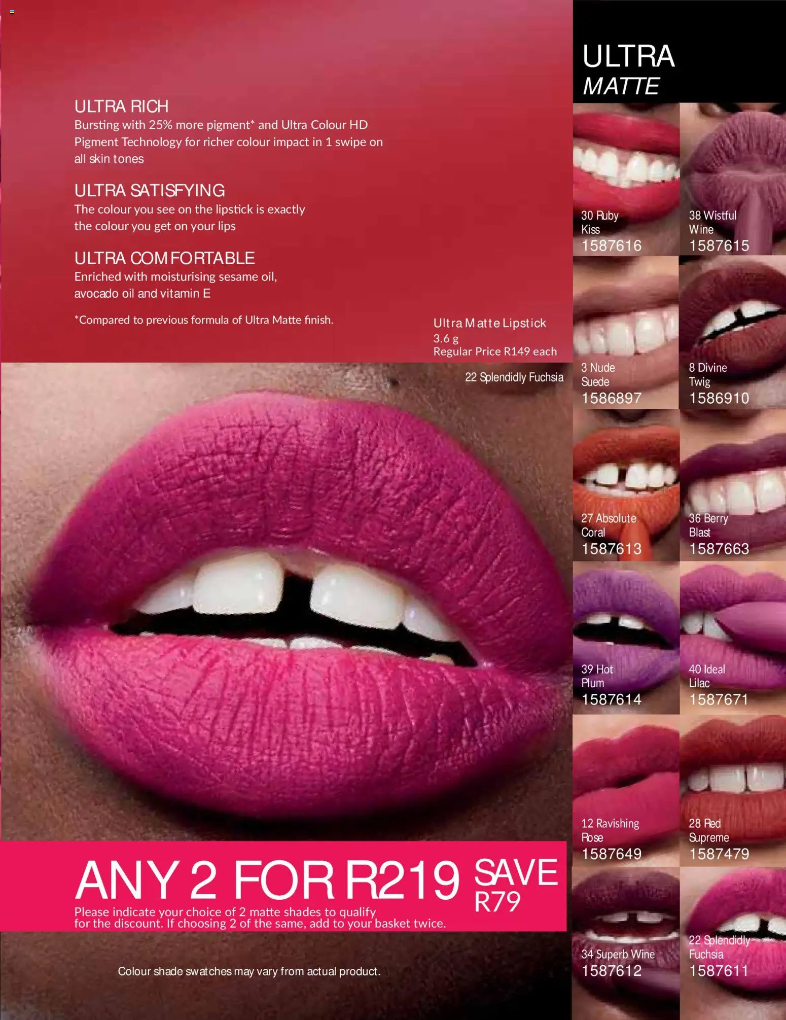 New Avon catalogue – valid from 01/10/2026 | Page: 33 | Products: Sesame, Avocado, Oil, Wine