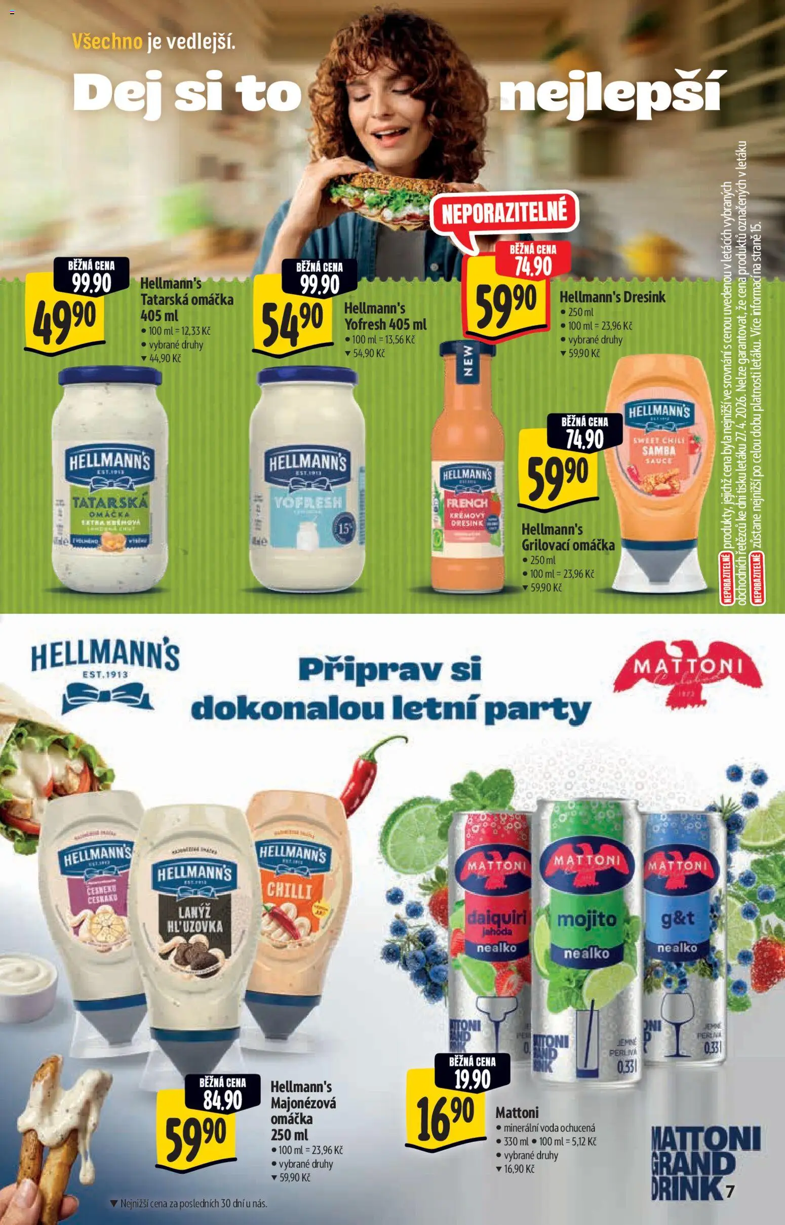Albert katalog - Hypermarket od 06.05.2026 | Strana: 7 | Produkty: Mattoni, Voda, Hellmann's, Mojito