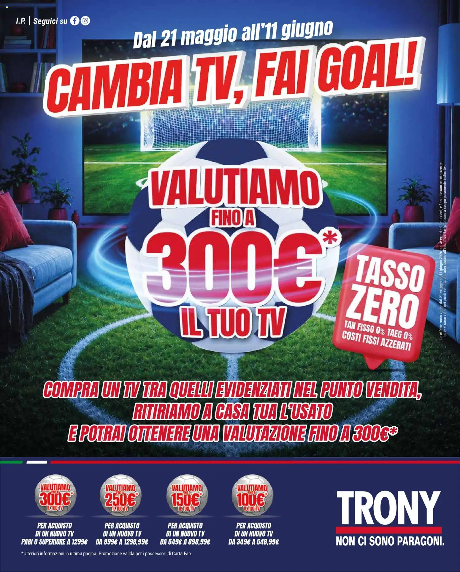 Volantino Trony del 21.05.2026 | Pagina: 1 | Prodotti: TV