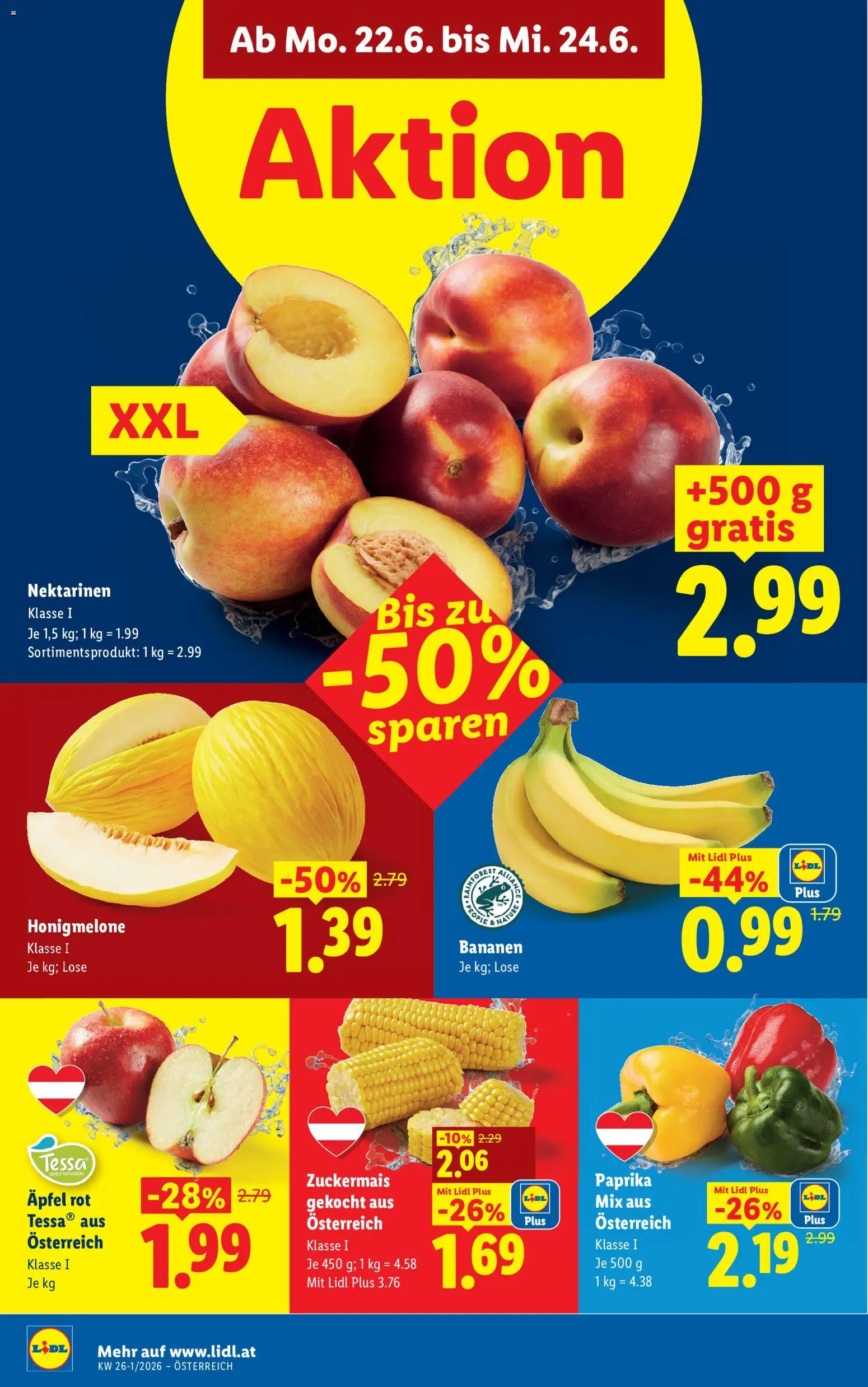 Lidl Flugblatt gültig ab 18.06.2026 | Seite: 47 | Produkte: Äpfel, Bananen