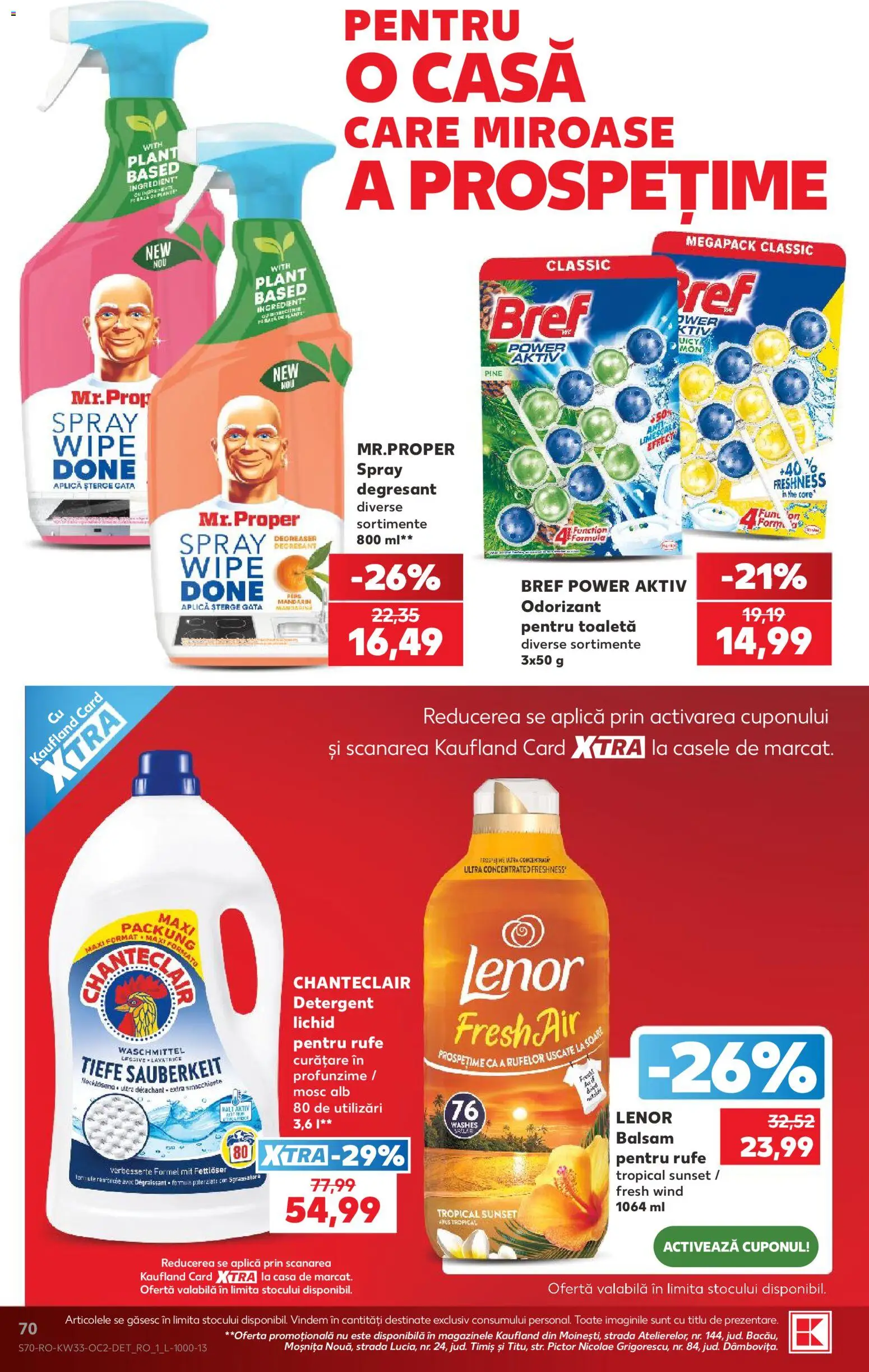 Noul catalog Kaufland – valabil de la 12.08.2026 | Pagină: 70 | Produse: Pc, Toaletă, Balsam, Detergent