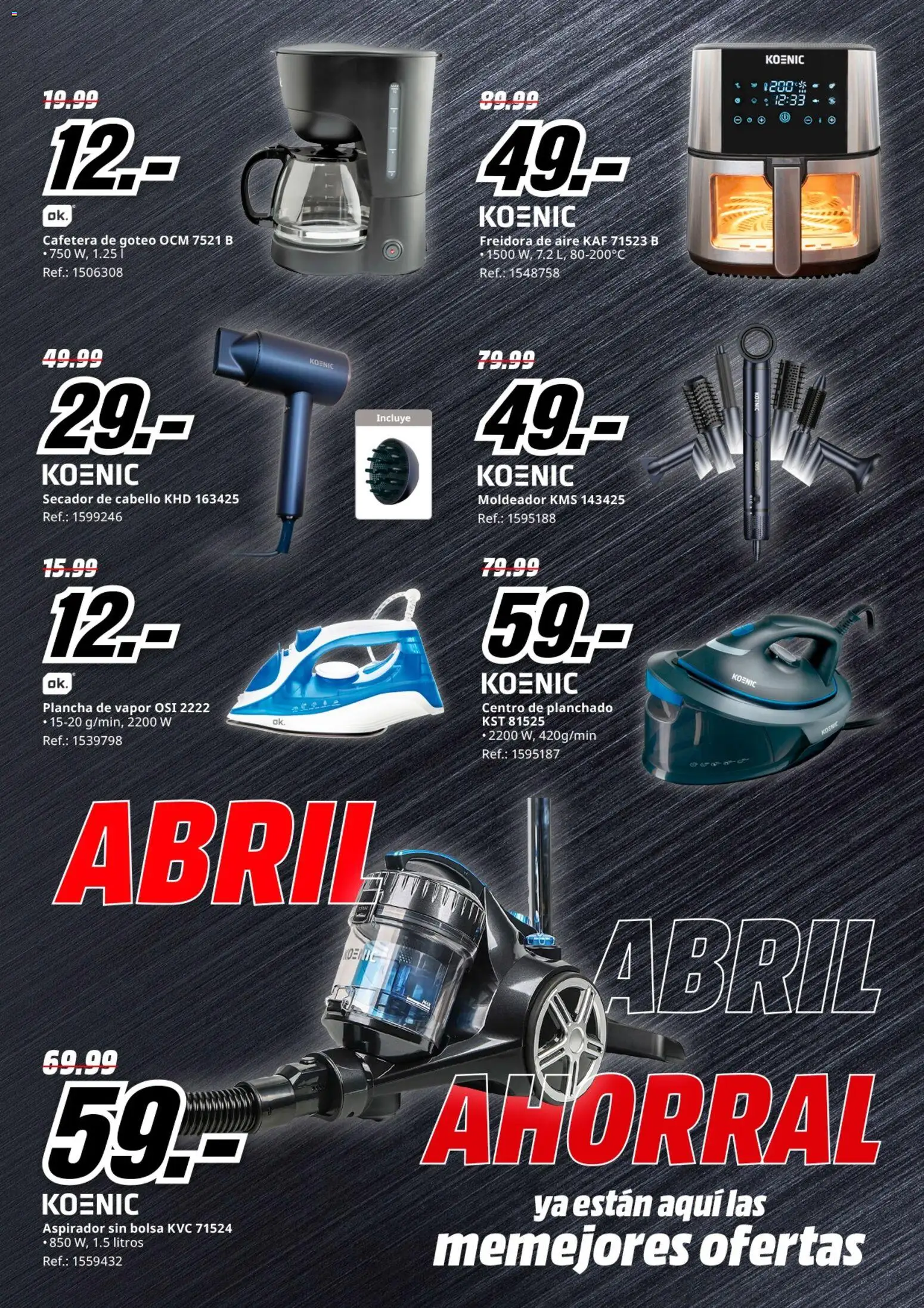 Media Markt folleto │ válido desde el 06.04.2026 | Página: 30 | Productos: Bolsa, Cafetera, Freidora, Aspirador