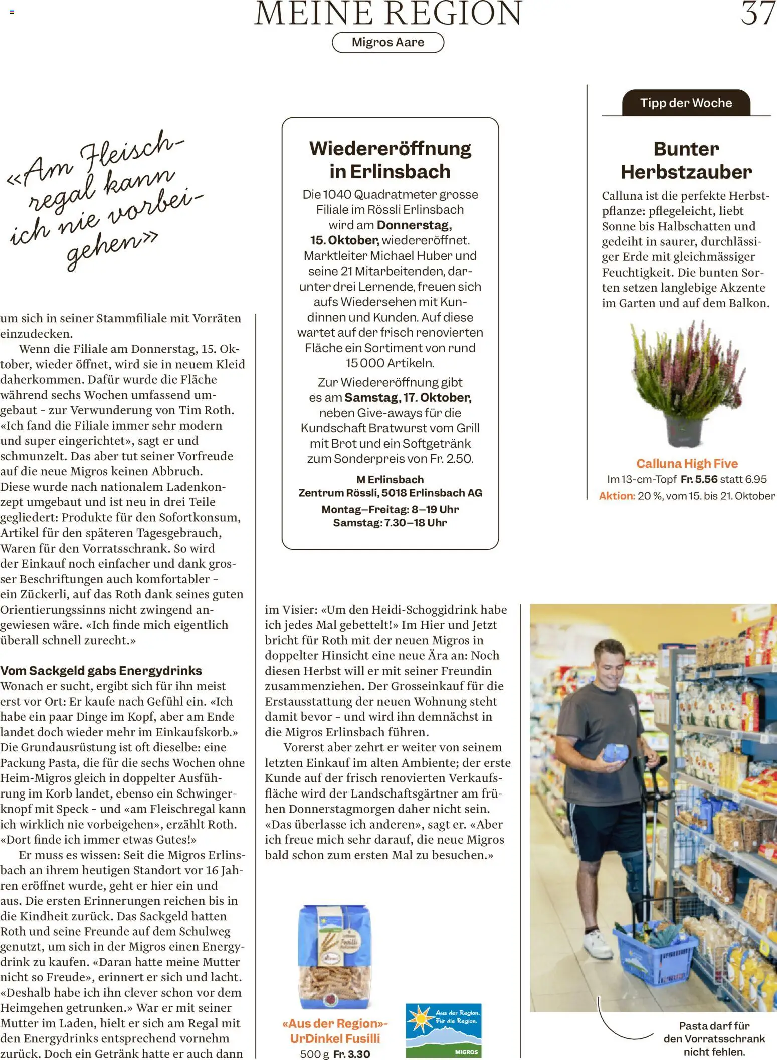 Migros aktionen Magazine – gültig ab 14.10.2026 | Seite: 37