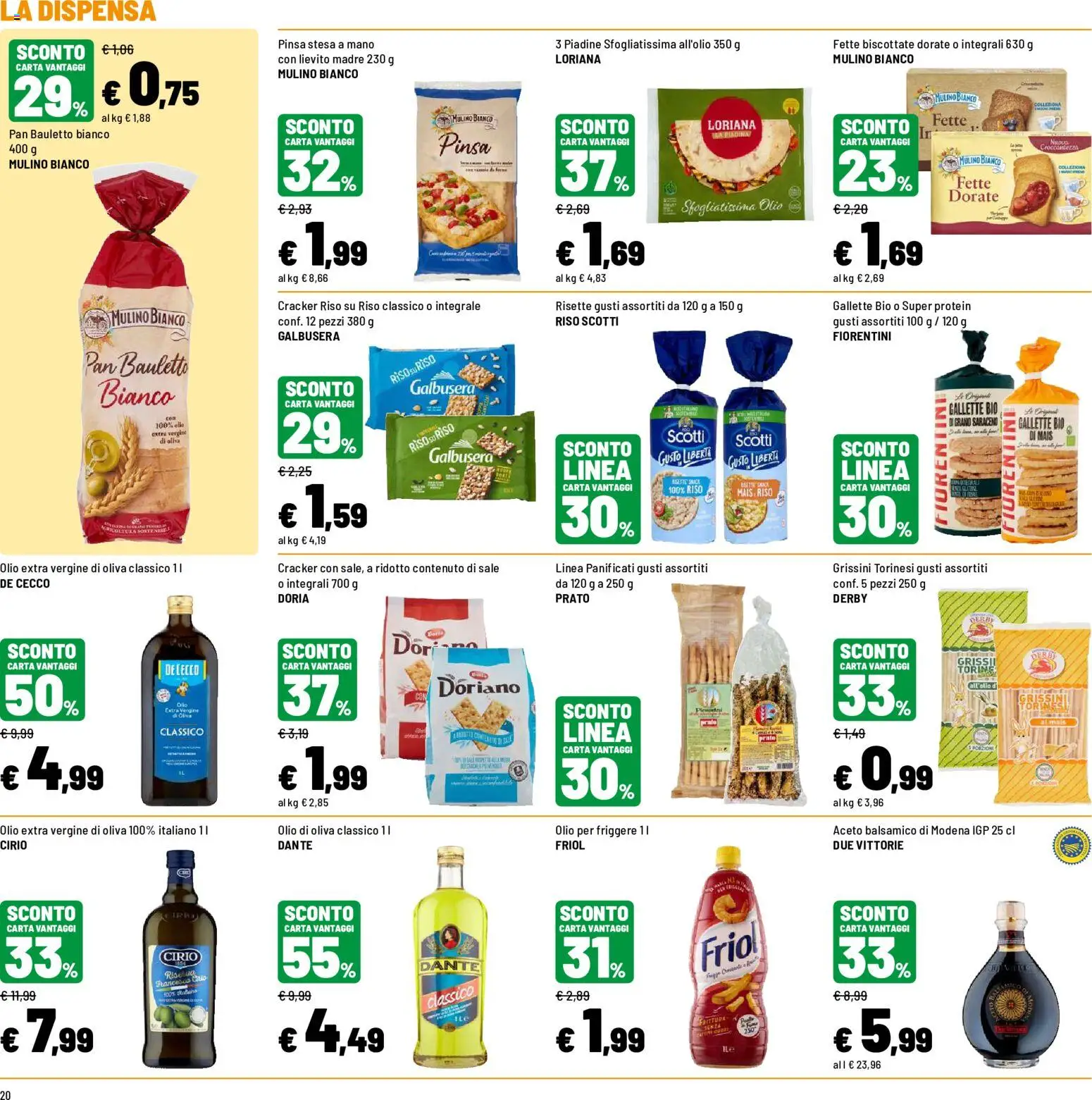 Volantino Iper del 30/07/2026 | Pagina: 20 | Prodotti: Riso, Piadina, Olio per friggere, Olio di Oliva