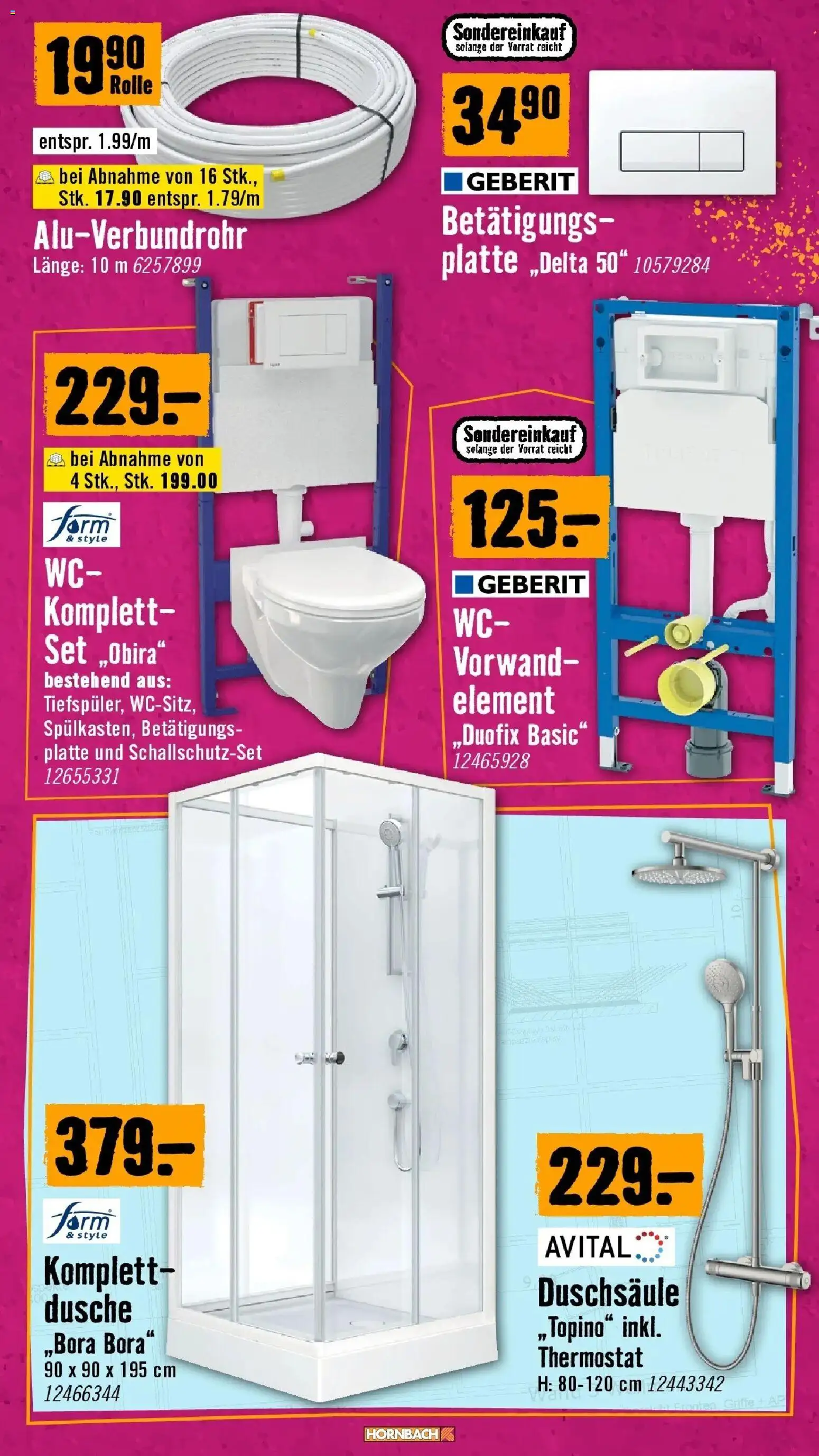 Hornbach Große Neueröffnung gültig ab 02.09.2026 | Seite: 12 | Produkte: Dusche