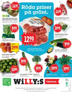 ZUCCHINI, AUBERGINE, ZUCCHINI, AUBERGINE - Förhandsvisning av reklamblad från butik Willys aktuell från 08.06.2026 | Sida: 4
