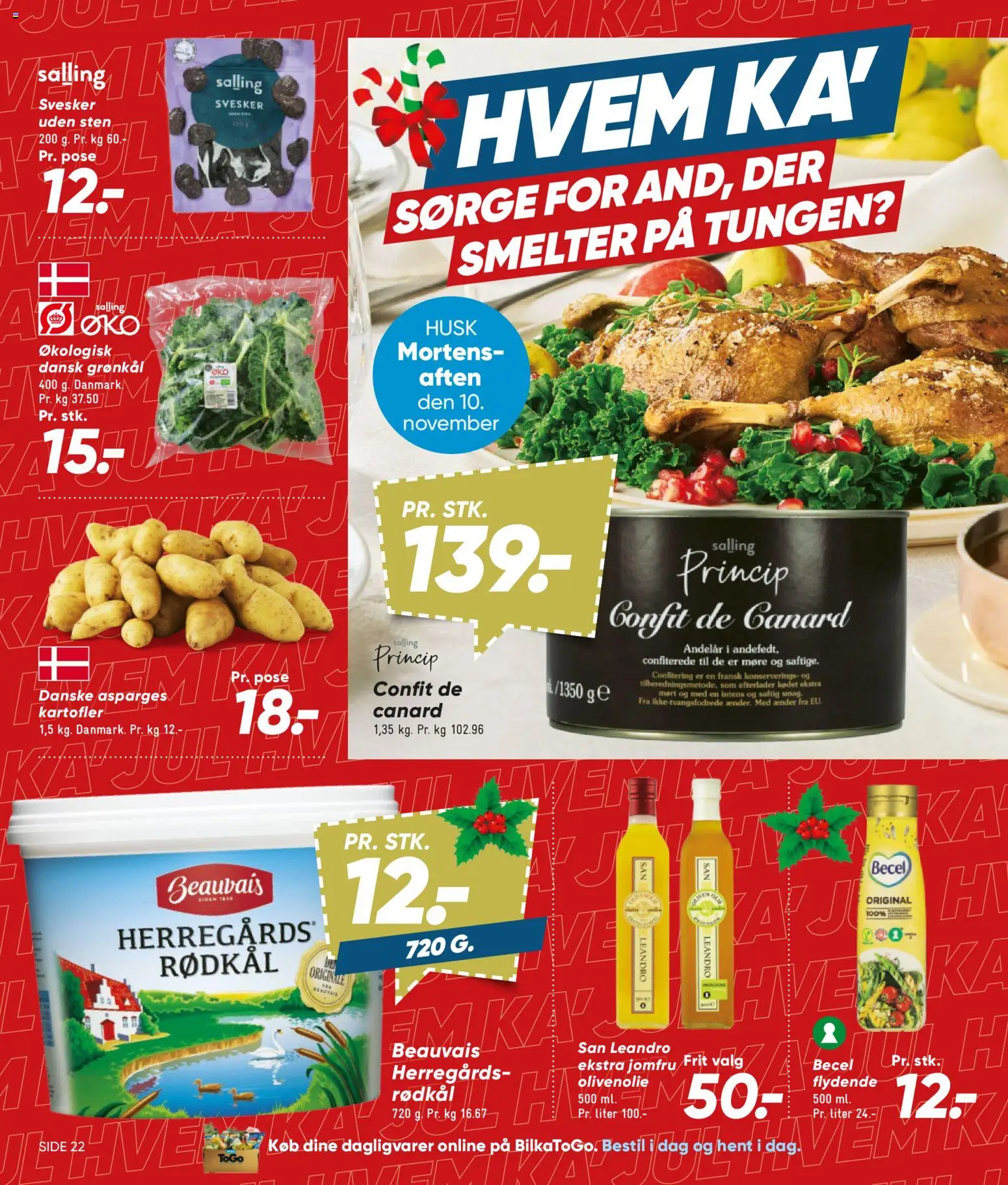 Bilka tilbudsavis – gyldig fra 30/10/2026 | Side: 24 | Produkter: Dagligvarer, Svesker, Olivenolie, Grønkål
