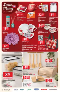 Pogląd oferty "E.Leclerc gazetka" - ważna od 19.05.2026 | Strona: 32 | Produkty: Karta, Torba, Sztućce, Świece