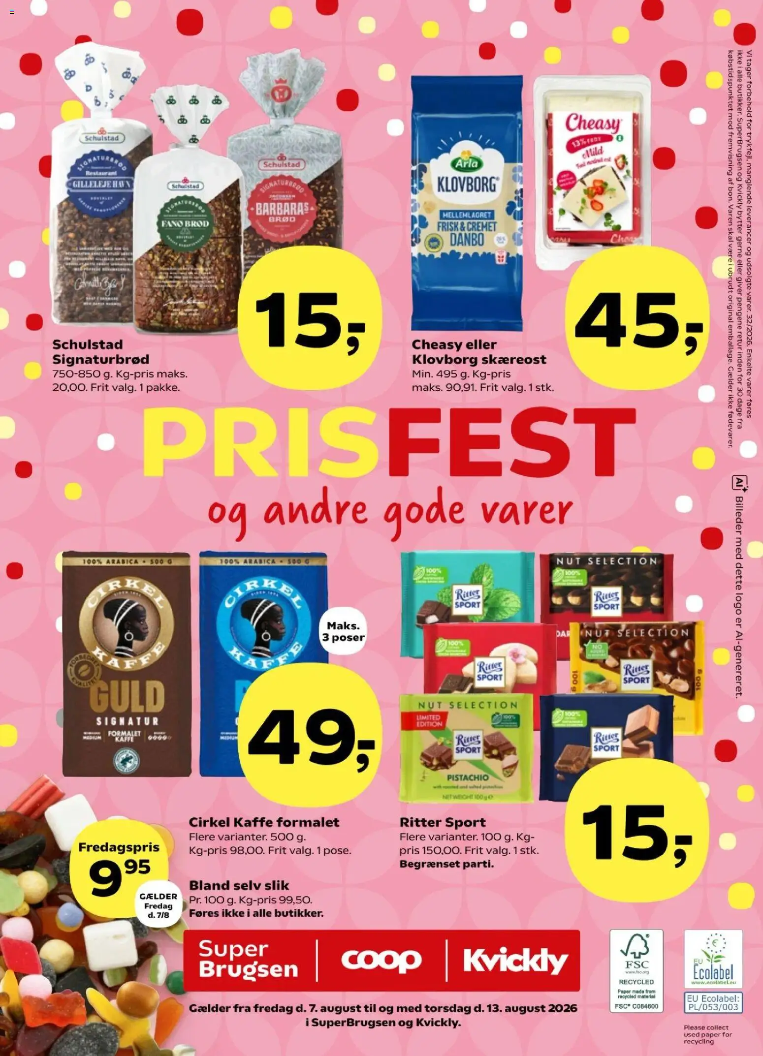 Super Brugsen tilbudsavis – gyldig fra 07/08/2026 | Side: 45 | Produkter: Brød, Kaffe, Slik