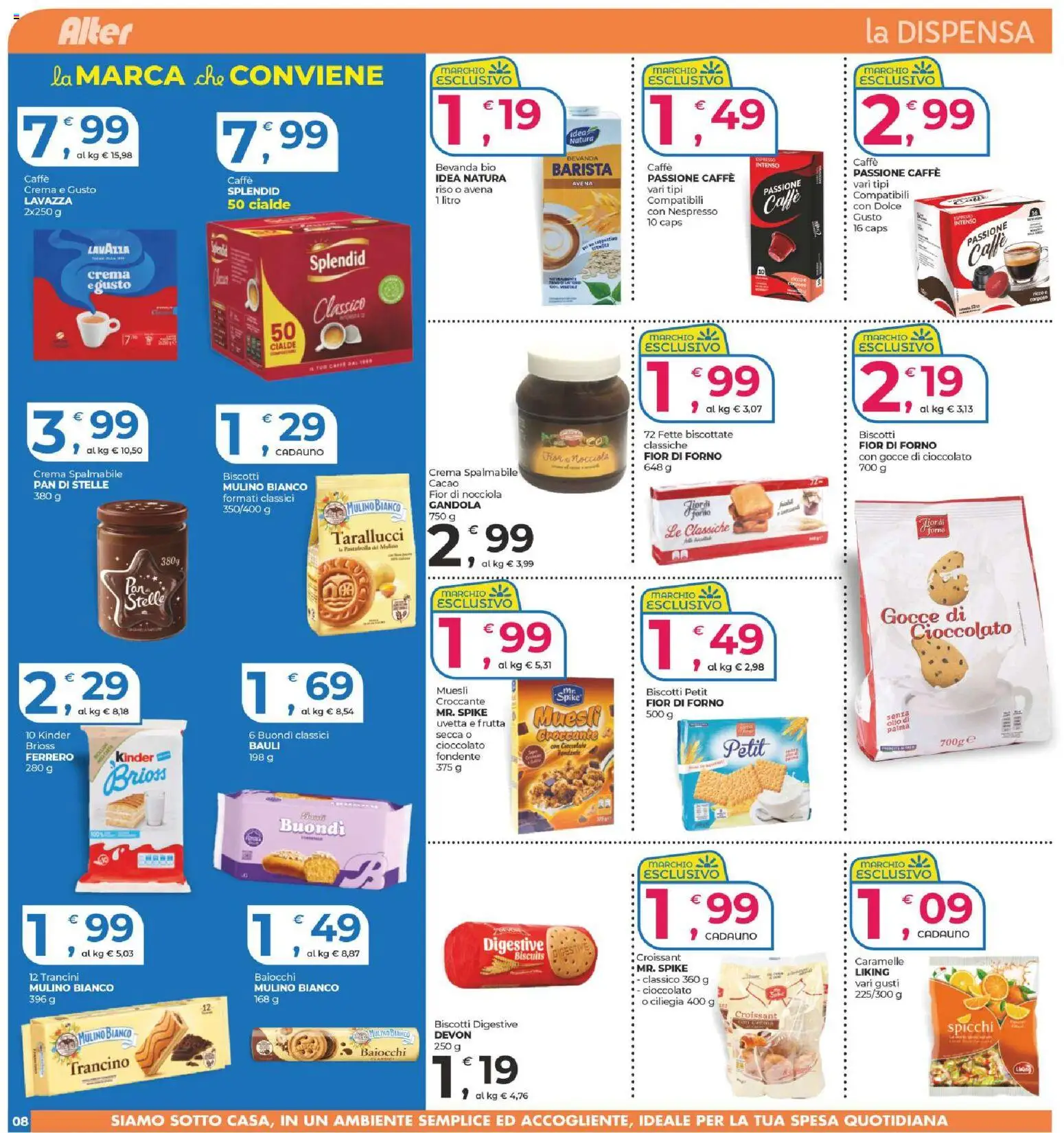 Volantino Alter Discount del 09.04.2026 | Pagina: 8 | Prodotti: Crema, Cioccolato, Caramelle, Forno