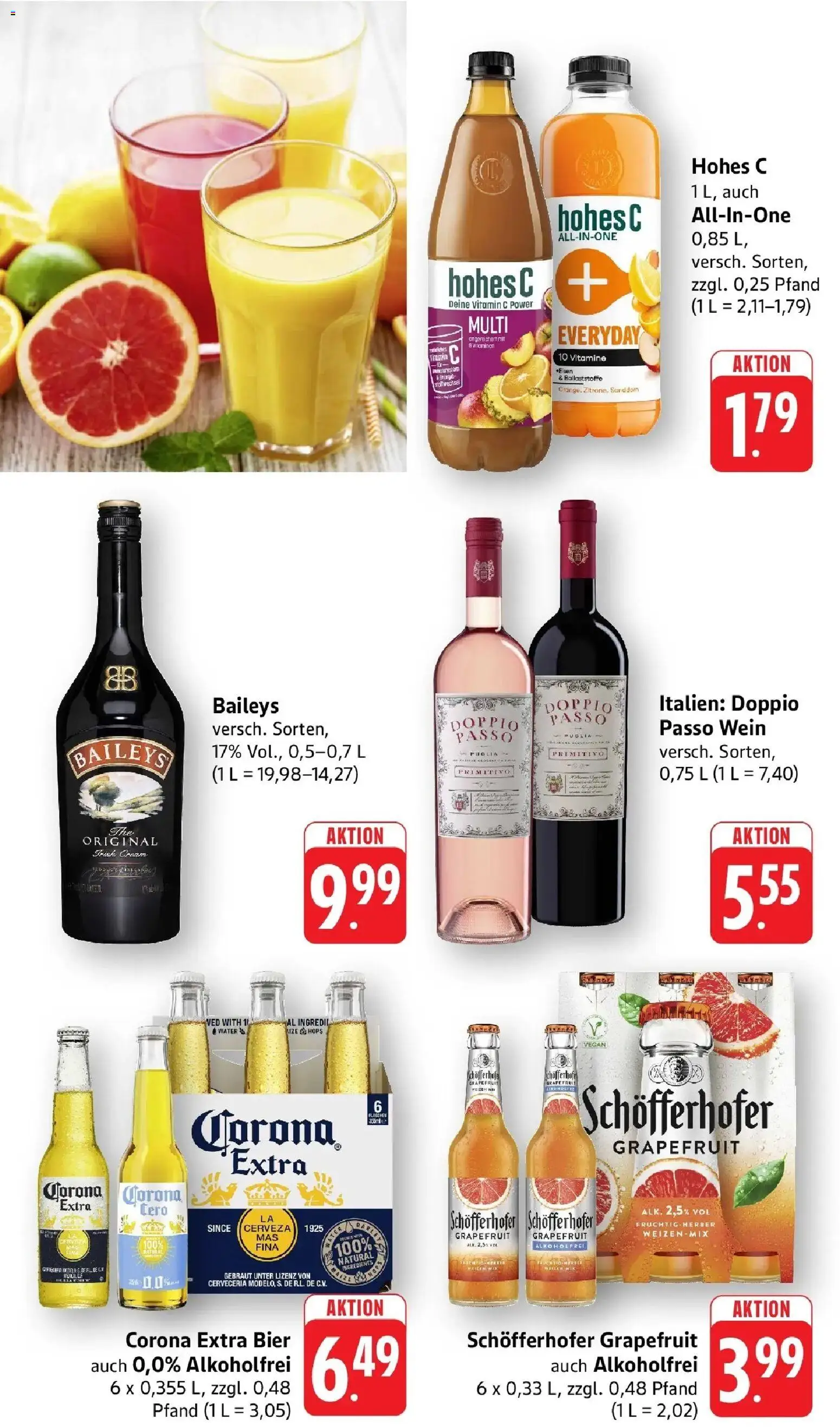 nah & gut Prospekt Gengenbach – gültig ab 04.05.2026 | Seite: 8 | Produkte: Grapefruit, Doppio Passo, Baileys, Hohes c