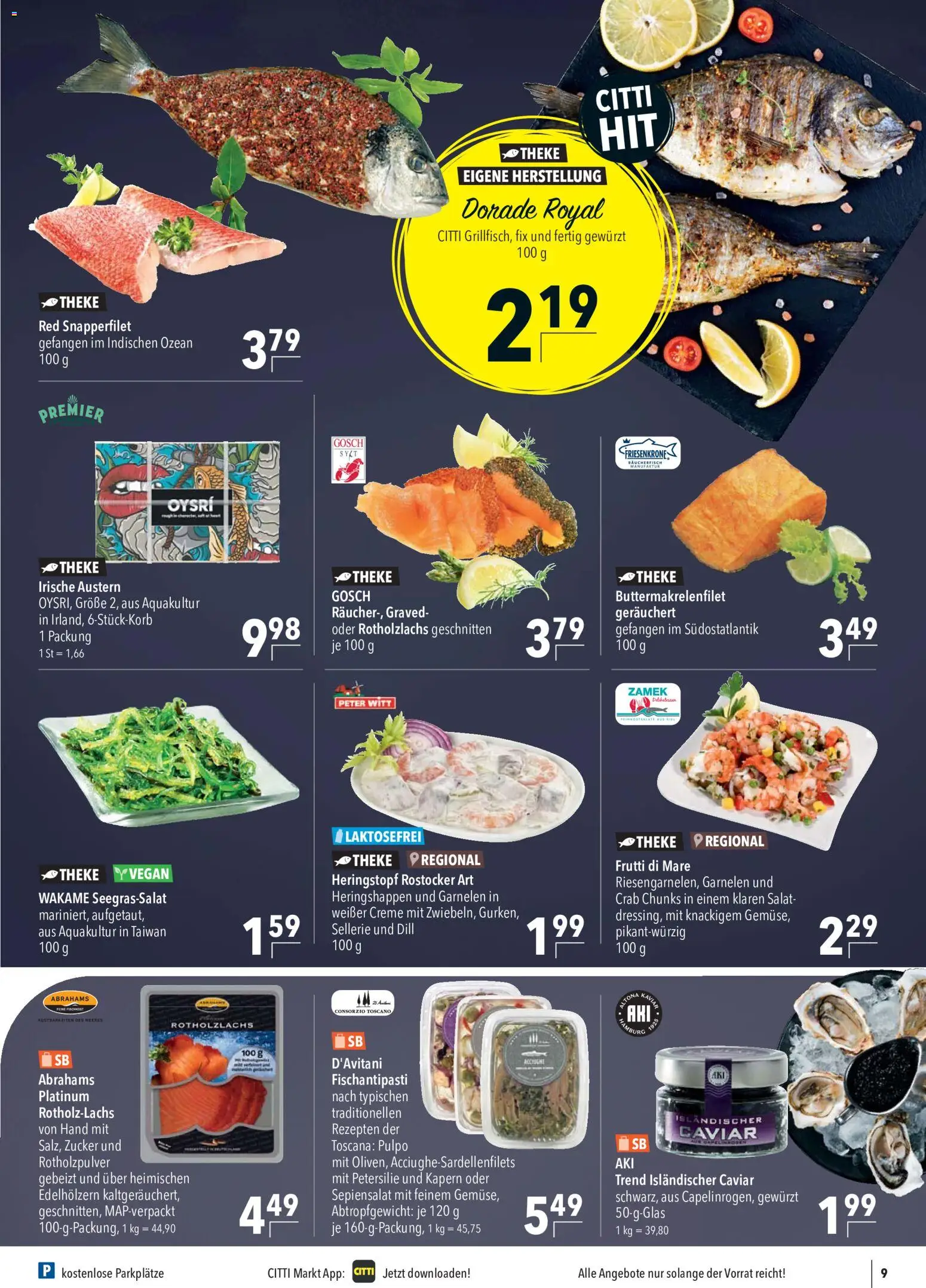 CITTI Markt Prospekt 	 – gültig ab 13.05.2026 | Seite: 9 | Produkte: Theke, Garnelen, Dill, Salat