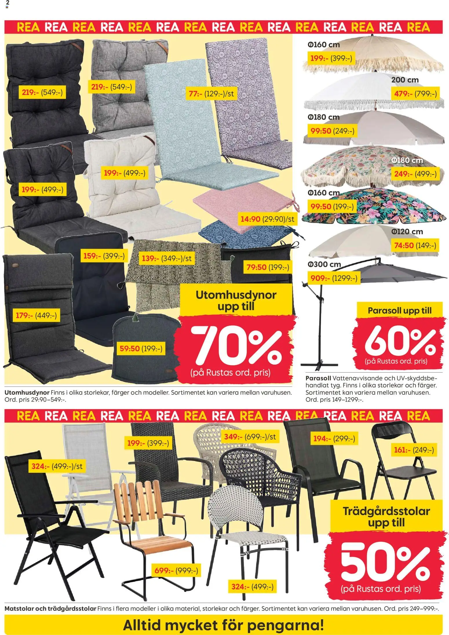 Rusta reklamblad aktuell från 20/07/2026 | Sida: 2 | Produkter: Parasoll